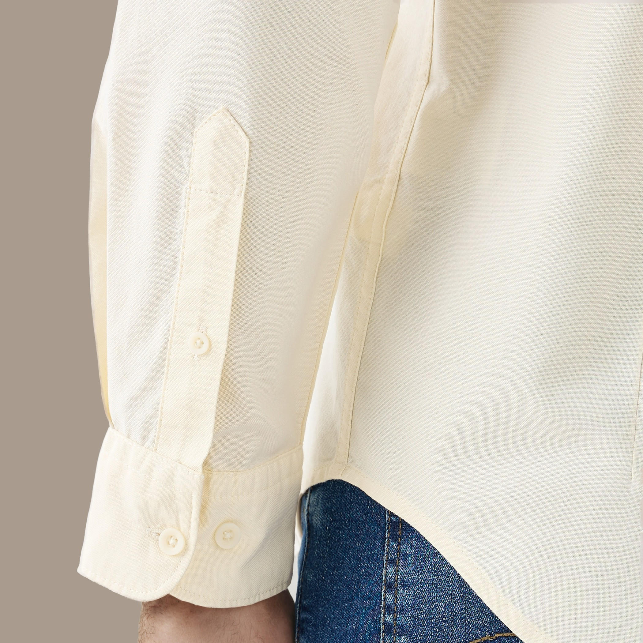 Men's Button Down Collar Long Sleeves Shirt-men-clothing-shirts-image-5