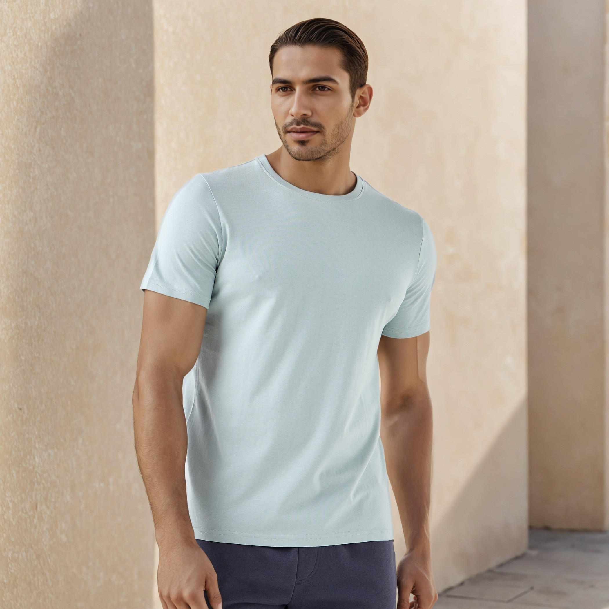 Regular Fit Crew Neck T-shirt-men-clothing-tshirtsandpolos-tshirts-image-1