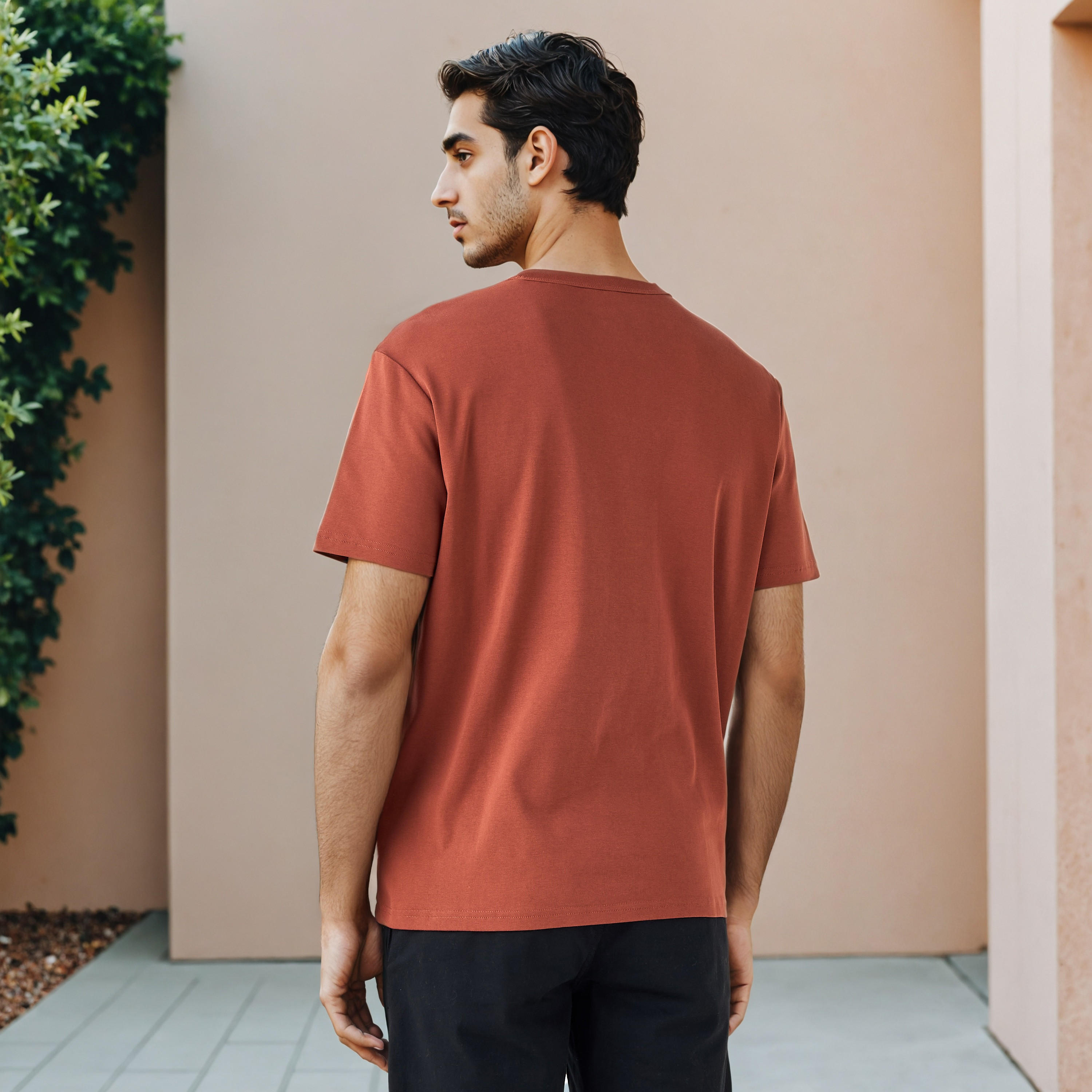 Relaxed Fit Crew Neck T-shirt-men-clothing-tshirtsandpolos-tshirts-image-3