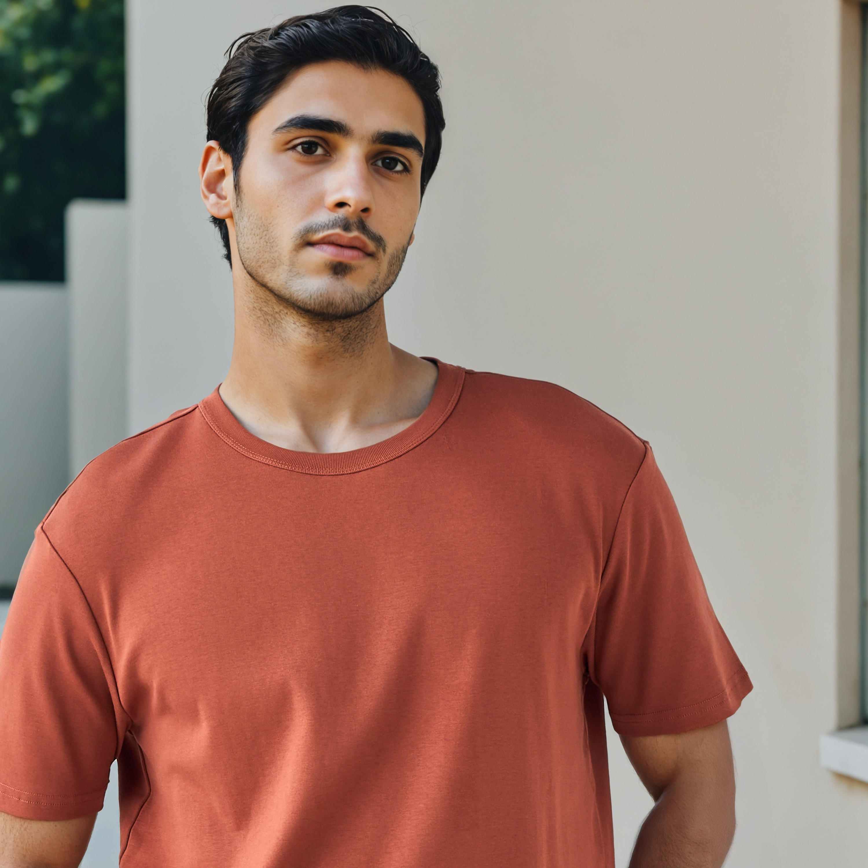 Relaxed Fit Crew Neck T-shirt-men-clothing-tshirtsandpolos-tshirts-image-4
