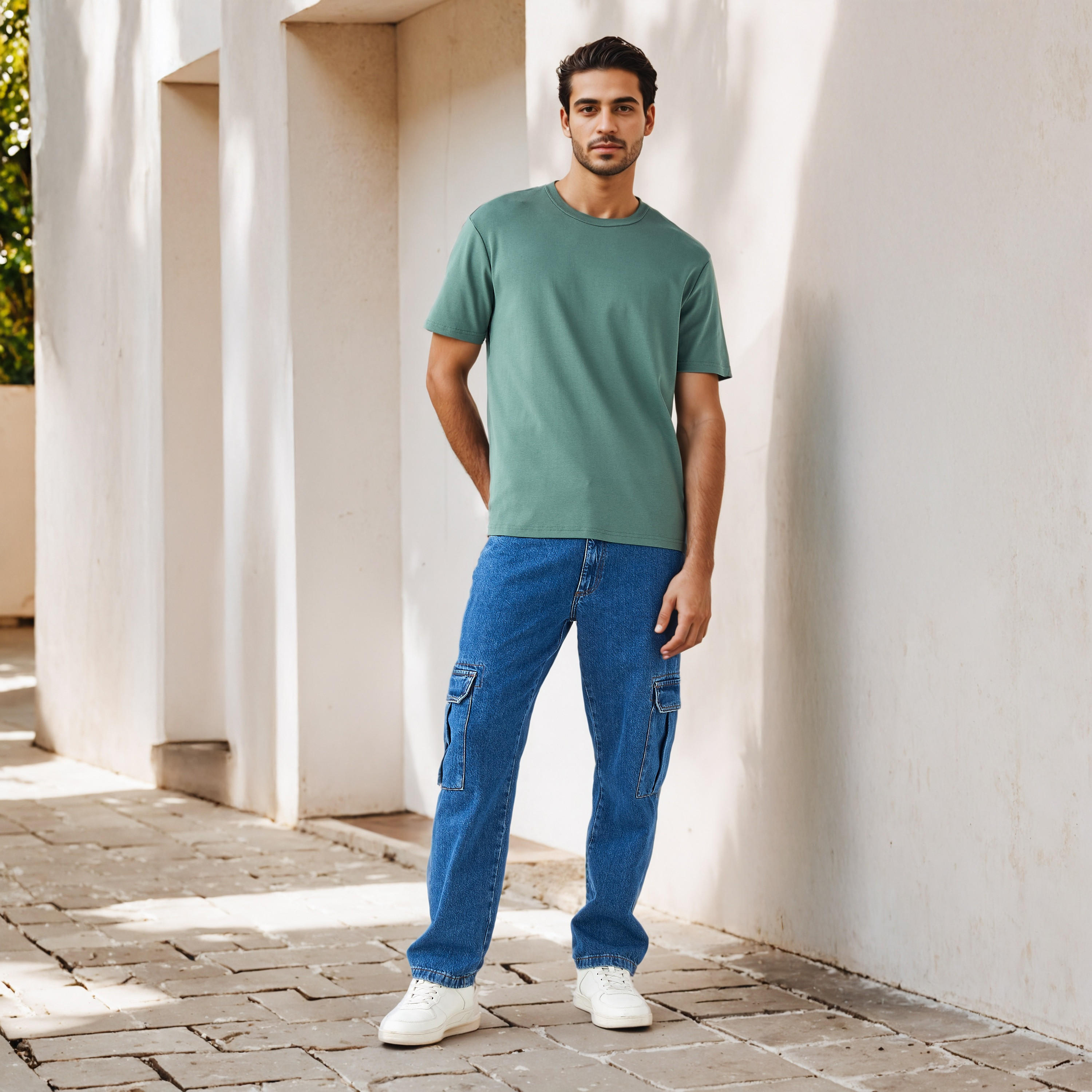 Relaxed Fit Crew Neck T-shirt-men-clothing-tshirtsandpolos-tshirts-image-2