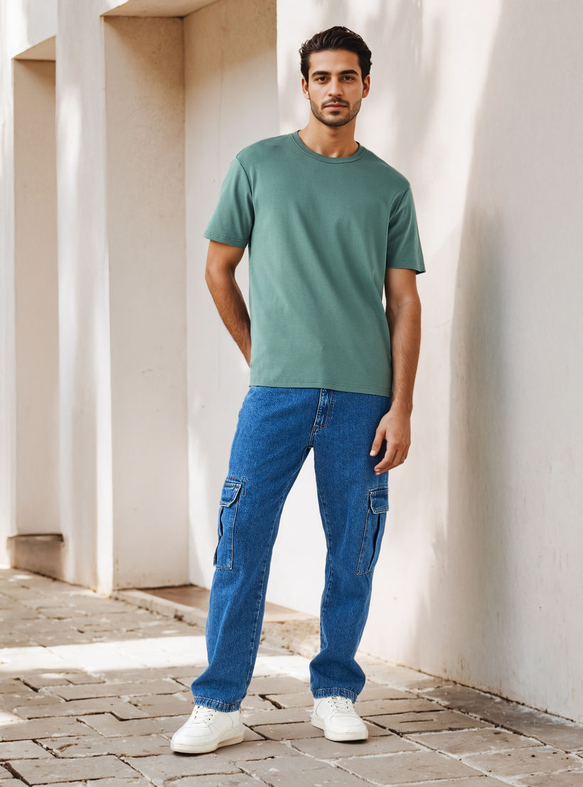 Relaxed Fit Crew Neck T-shirt-men-clothing-tshirtsandpolos-tshirts-image-2