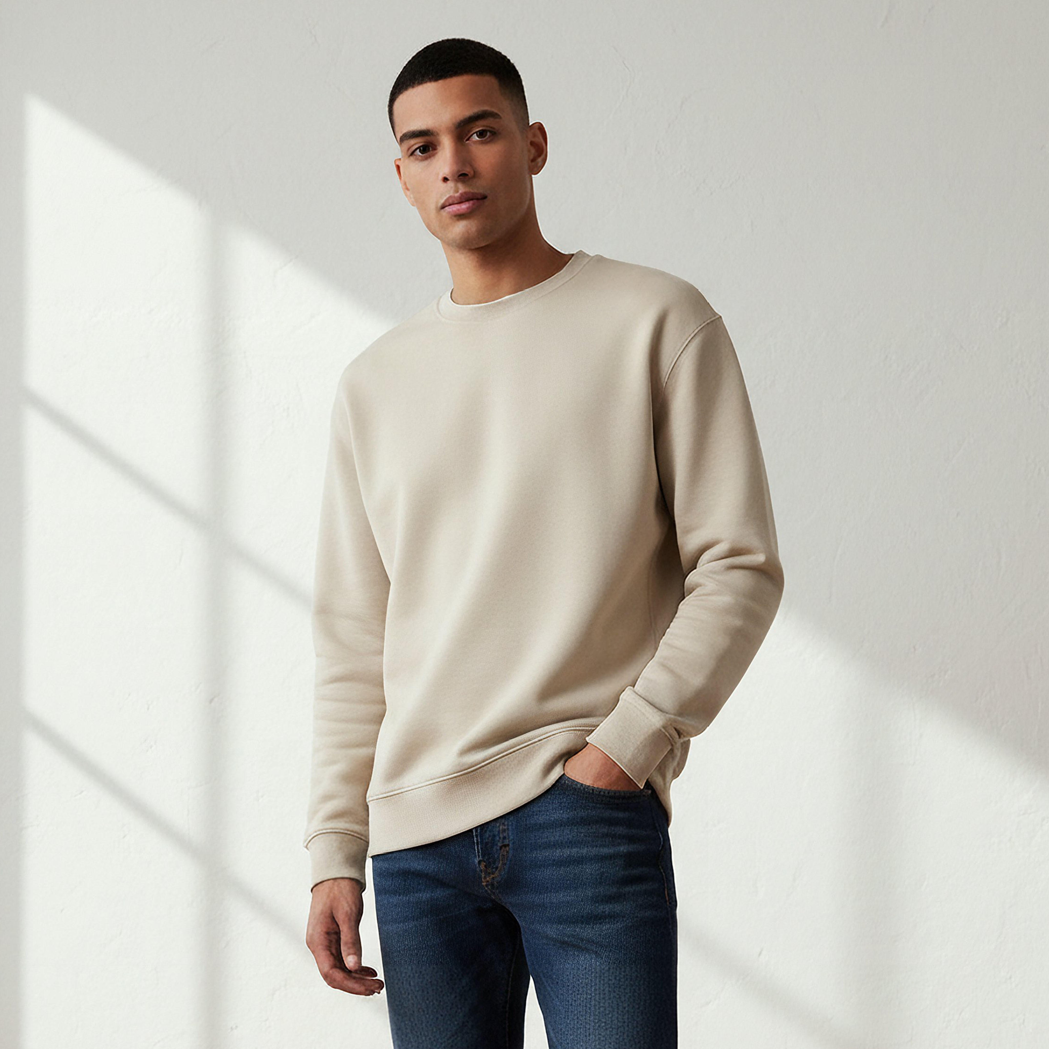 سويت شيرت ناعم الملمس بقصّة عادية للرجال-men-winterwear-hoodiesandsweatshirts-image-1