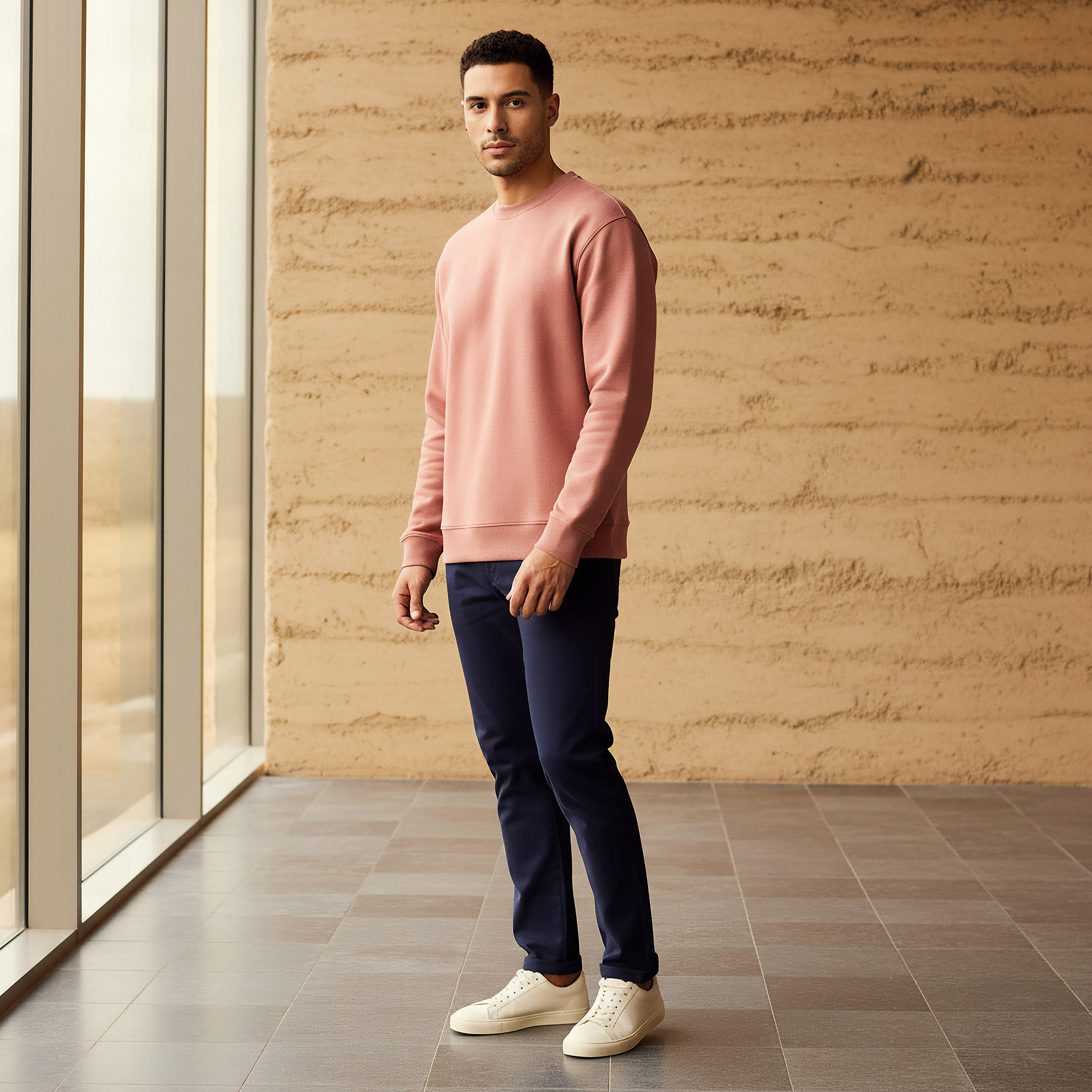 Men Regular Fit Soft Touch Sweatshirt-men-winterwear-hoodiesandsweatshirts-image-2