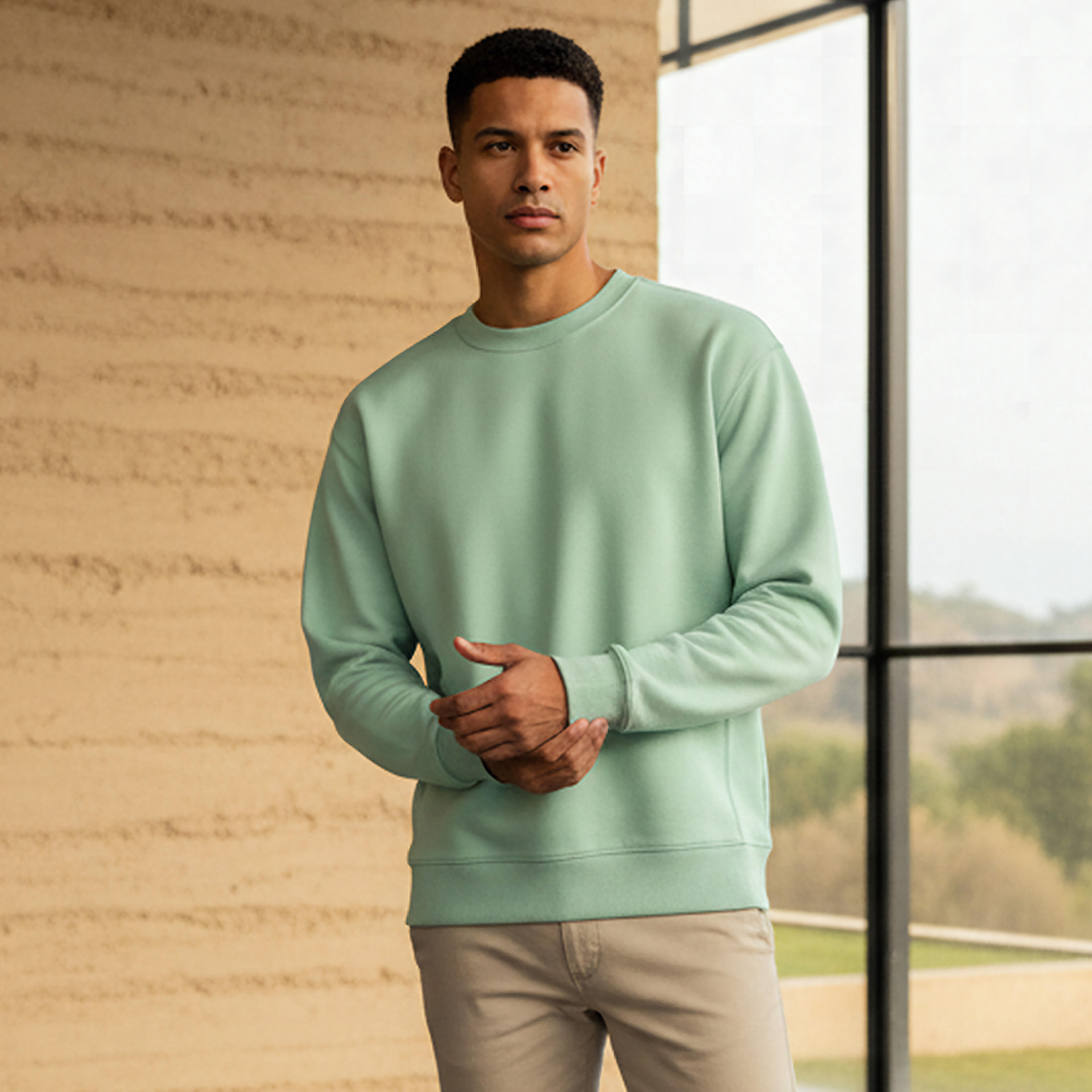 Men Regular Fit Soft Touch Sweatshirt-men-winterwear-hoodiesandsweatshirts-image-1