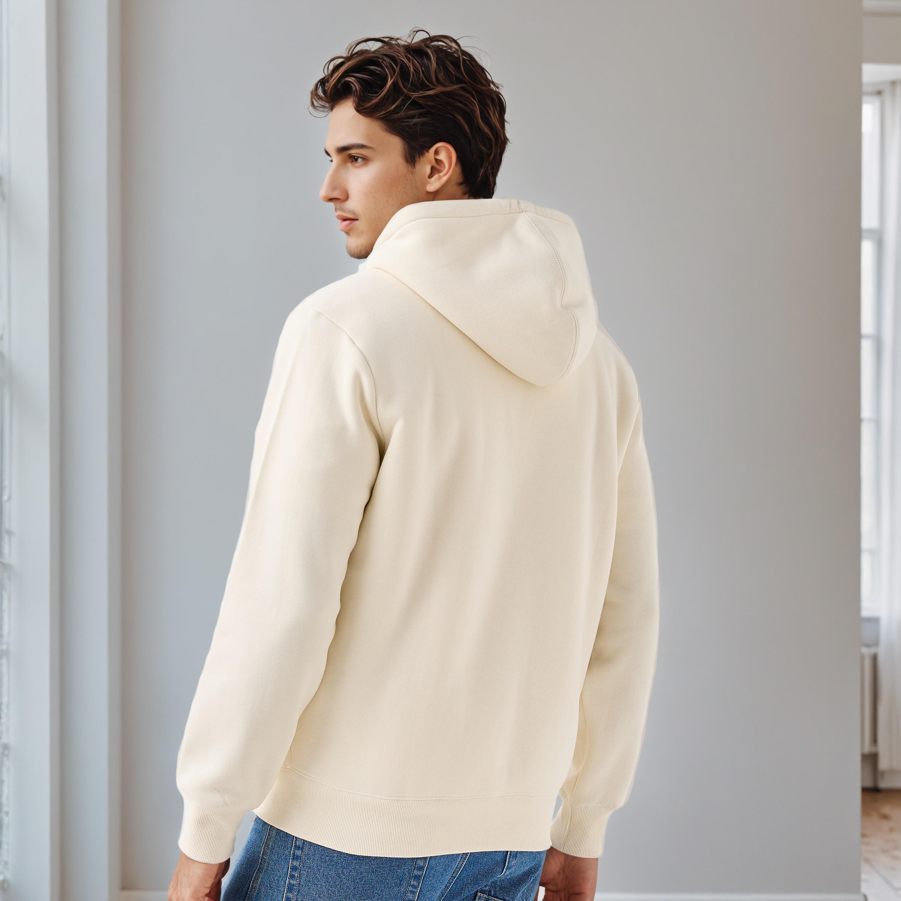 Men Regular Fit Hooded Zipper Jacket-men-clothing-jacketsandblazers-jackets-image-3