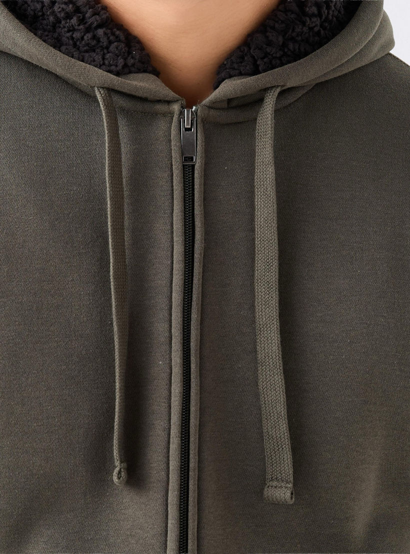 Men Regular Fit Hooded Zipper Jacket-men-clothing-jacketsandblazers-jackets-image-5