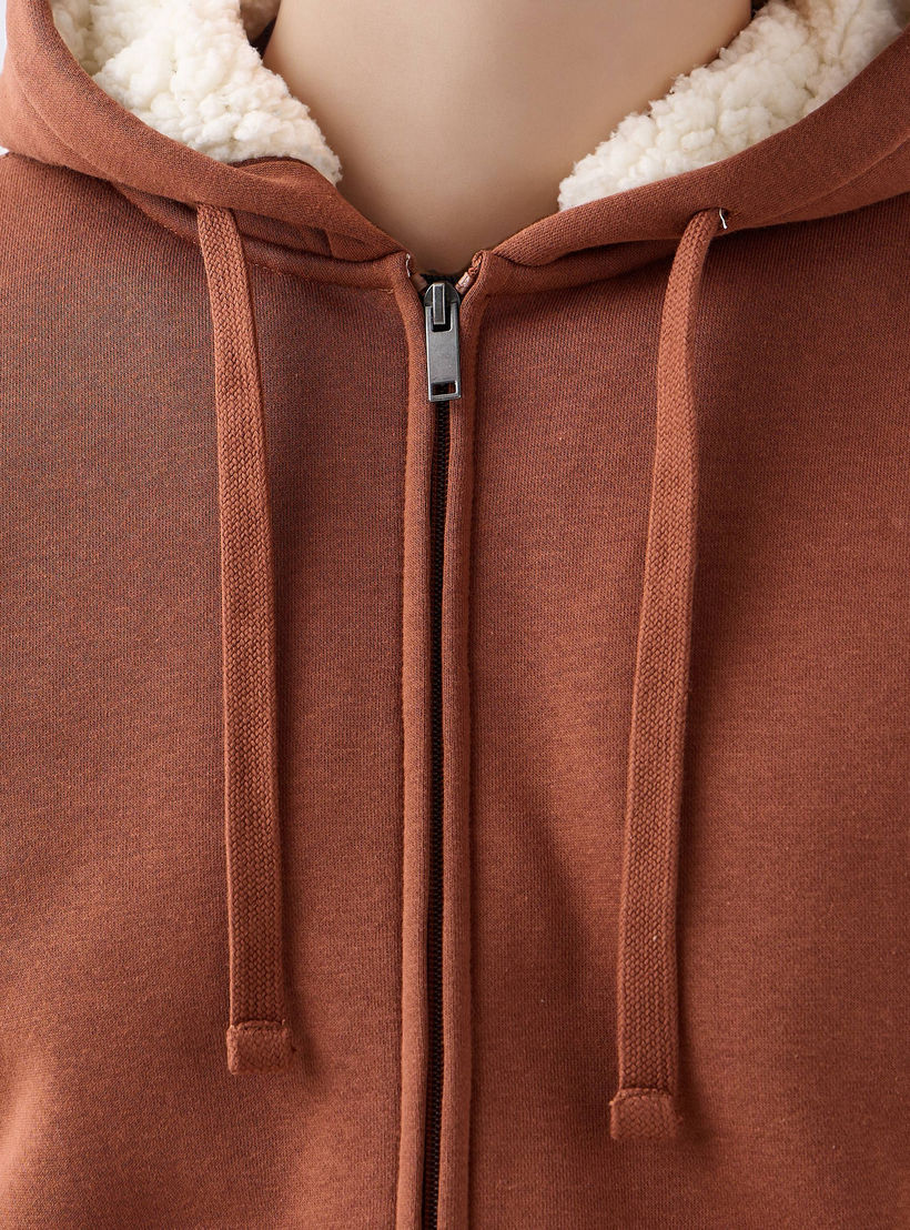 Men Regular Fit Hooded Zipper Jacket-men-clothing-jacketsandblazers-jackets-image-5