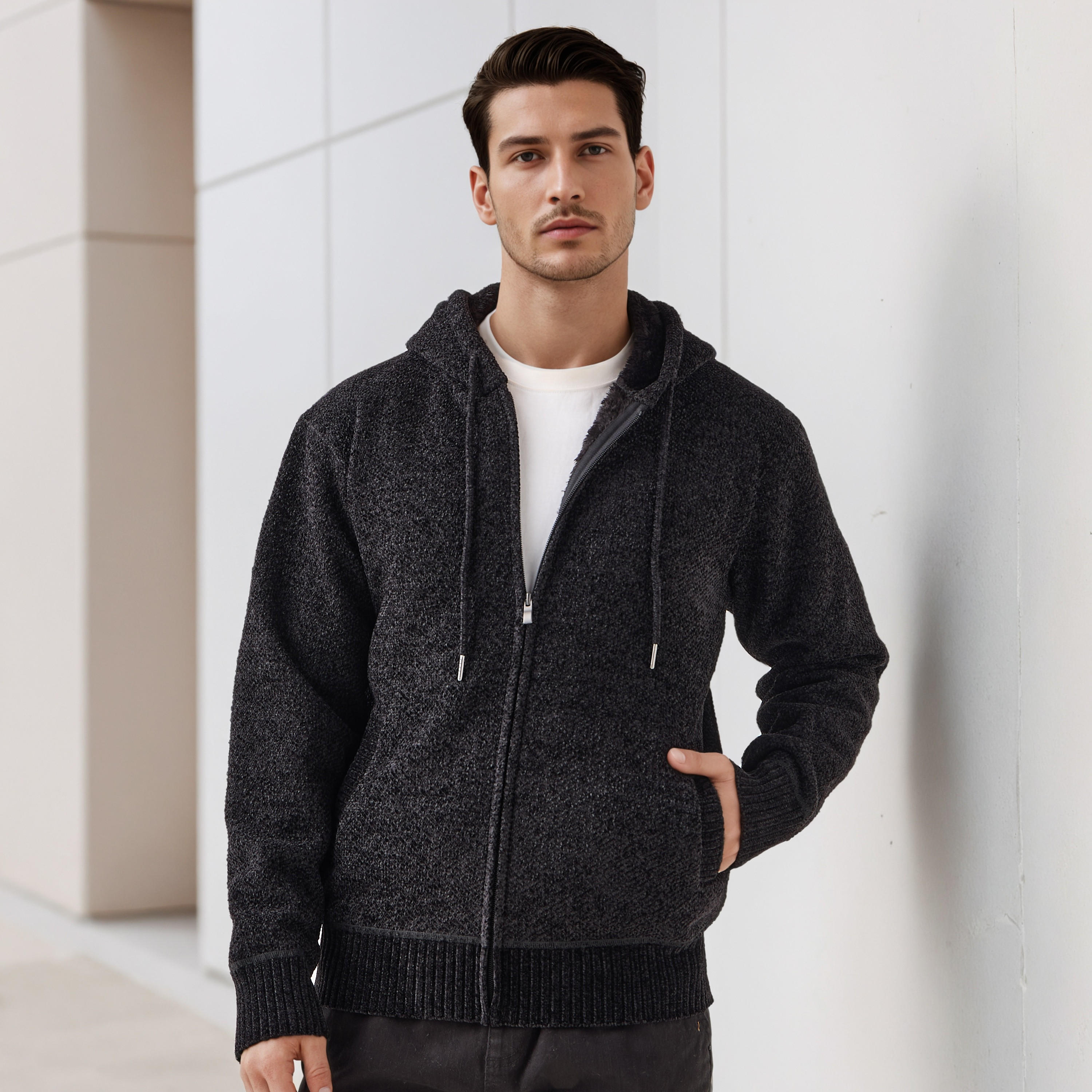 هودي بارز الملمس بقصّة عادية للرجال-men-winterwear-hoodiesandsweatshirts-image-1