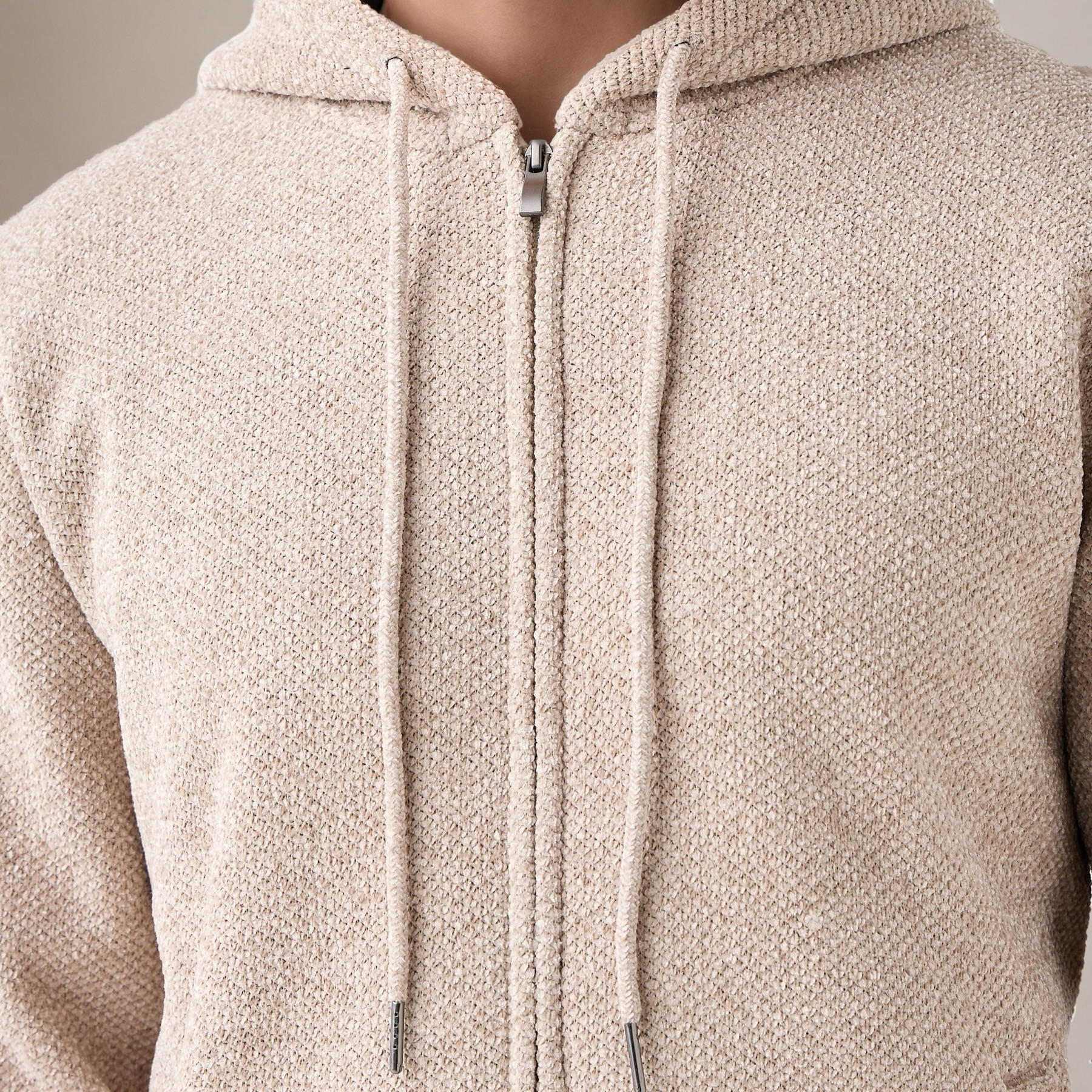 Men Regular Fit Textured Hoodie-men-winterwear-hoodiesandsweatshirts-image-3