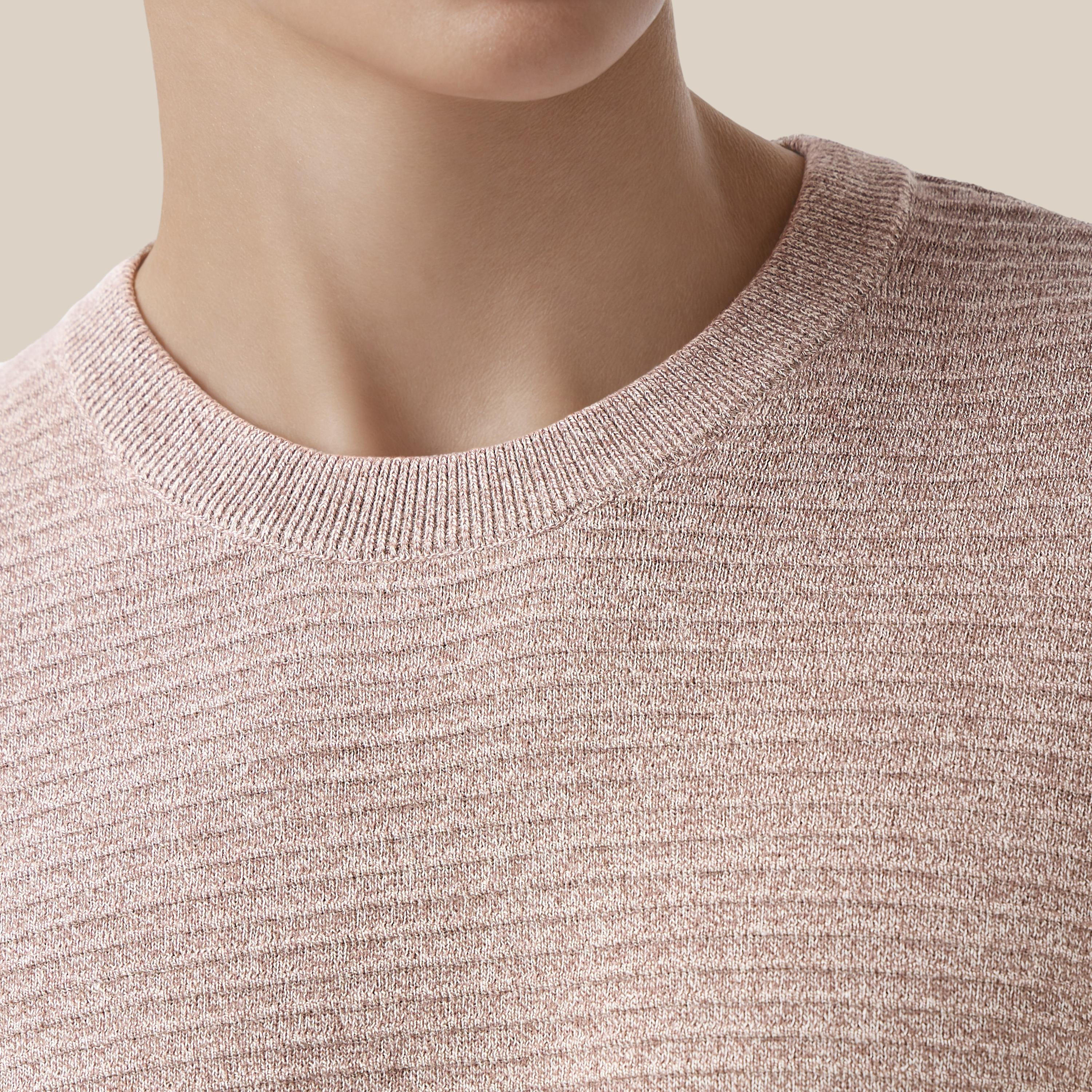 Textured Ottoman Sweater with Crew Neck-men-clothing-sweatersandpullovers-image-5