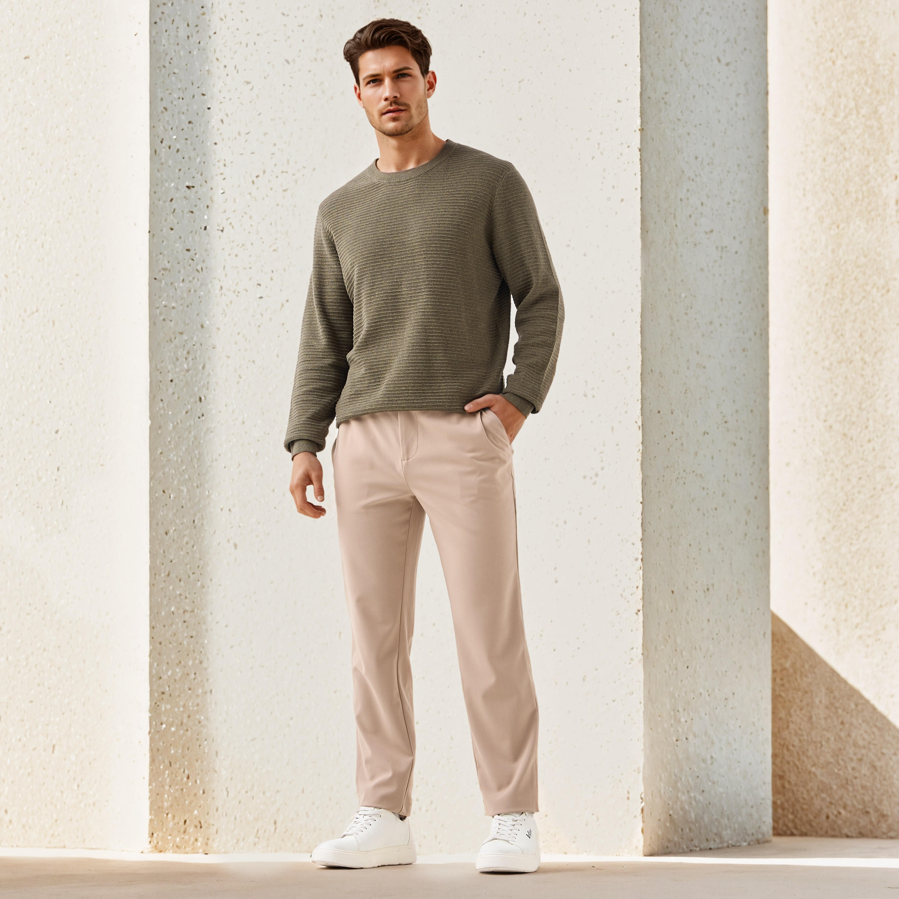 كنزة عثماني بارزة الملمس بياقة ضيقة-men-clothing-sweatersandpullovers-image-5