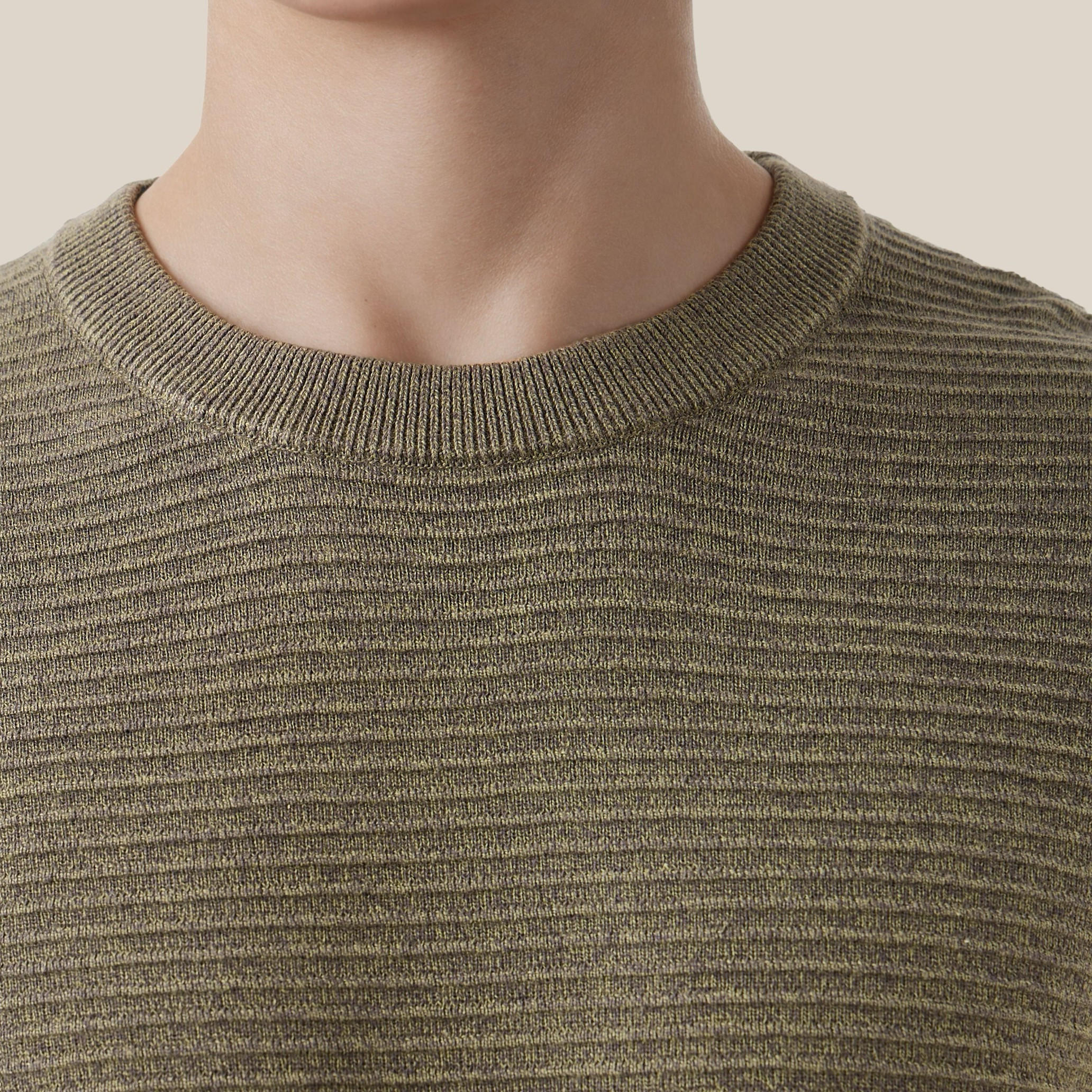 كنزة عثماني بارزة الملمس بياقة ضيقة-men-clothing-sweatersandpullovers-image-2