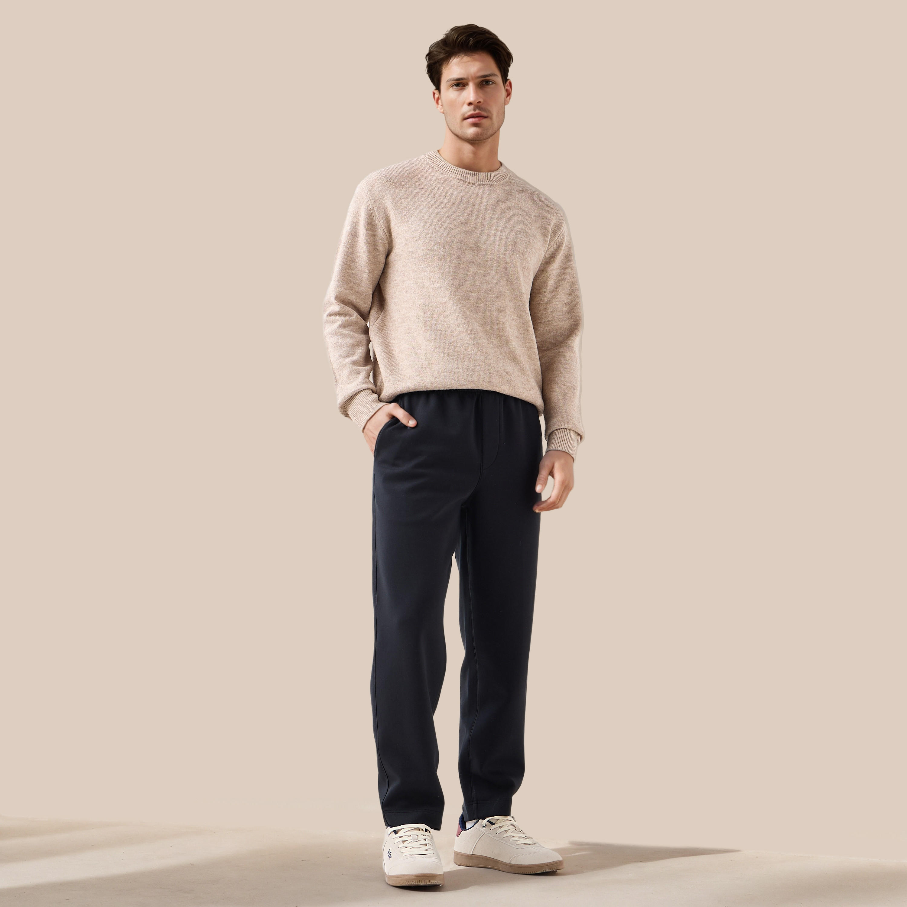 Textured Sweater with Crew Neck-men-clothing-sweatersandpullovers-image-2