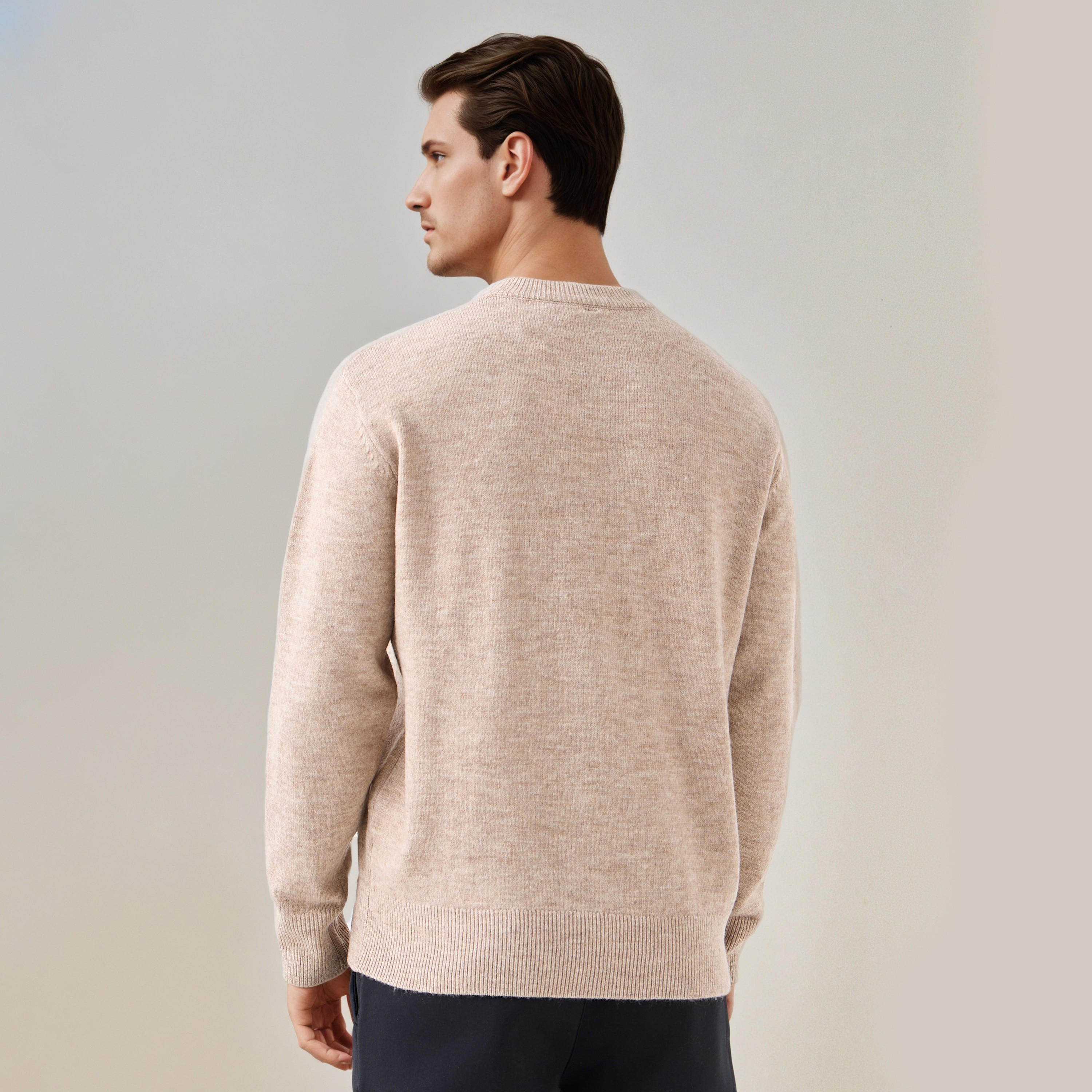 Textured Sweater with Crew Neck-men-clothing-sweatersandpullovers-image-4