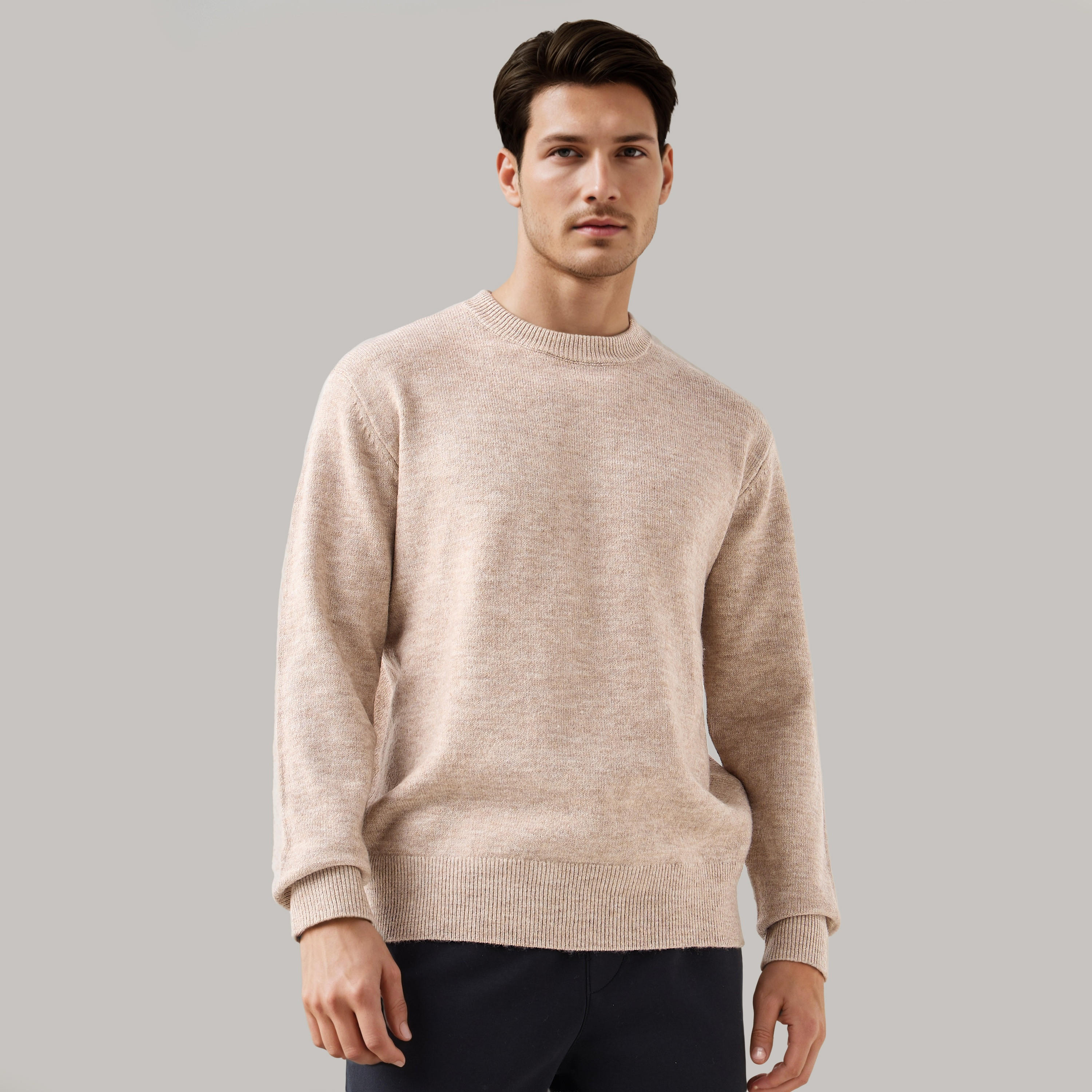 Textured Sweater with Crew Neck-men-clothing-sweatersandpullovers-image-6