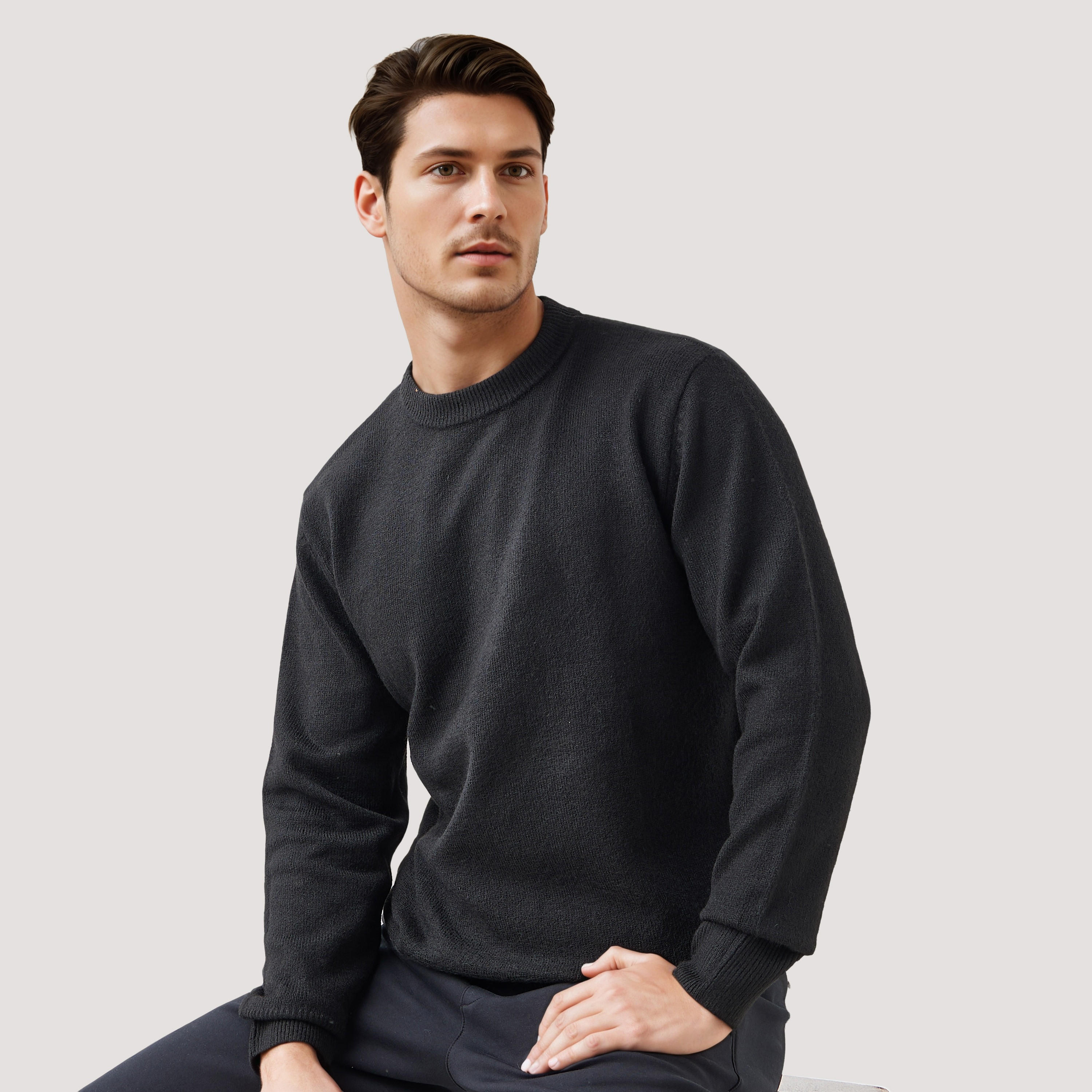 كنزة بارزة الملمس بياقة ضيقة-men-clothing-sweatersandpullovers-image-6