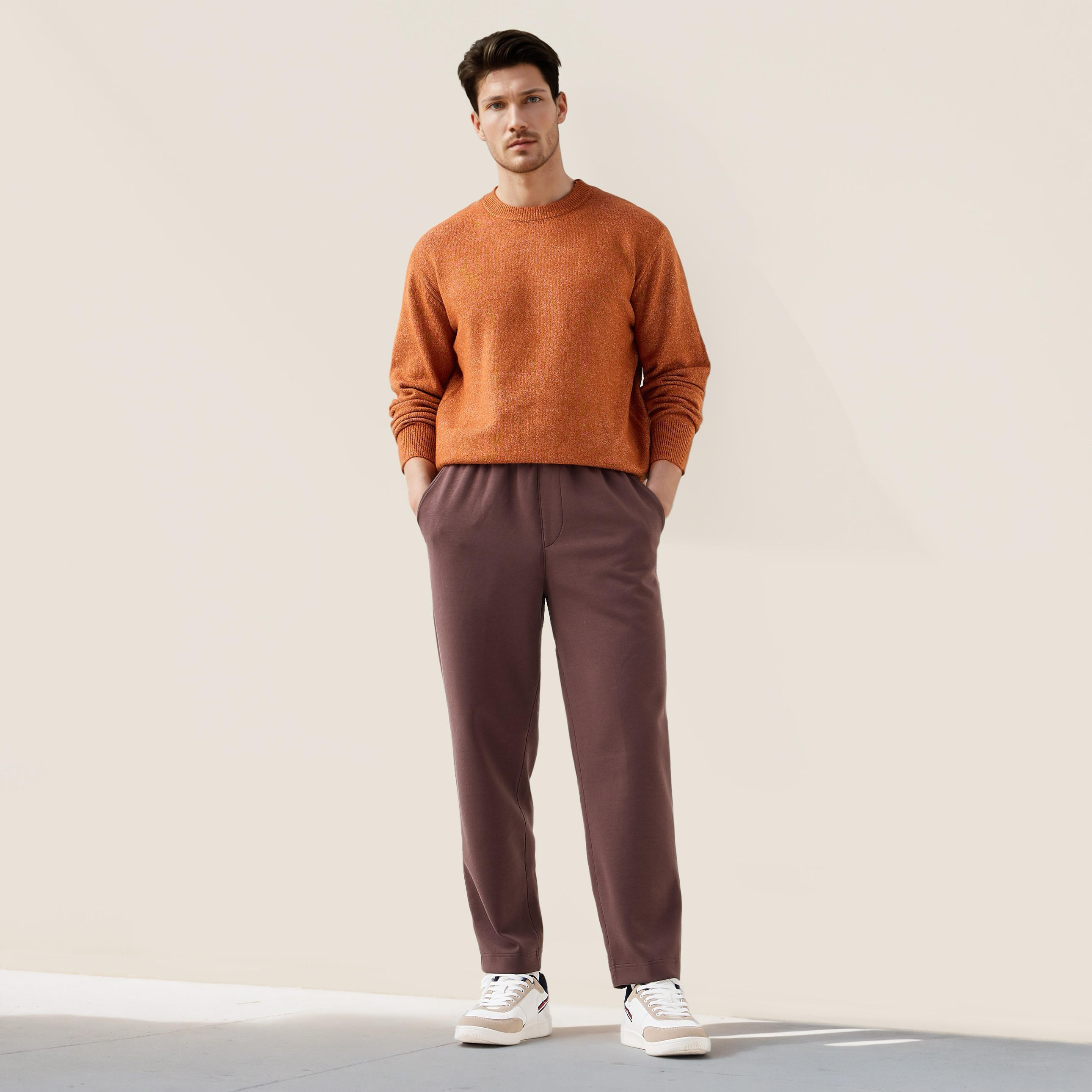 Textured Sweater with Crew Neck-men-clothing-sweatersandpullovers-image-2