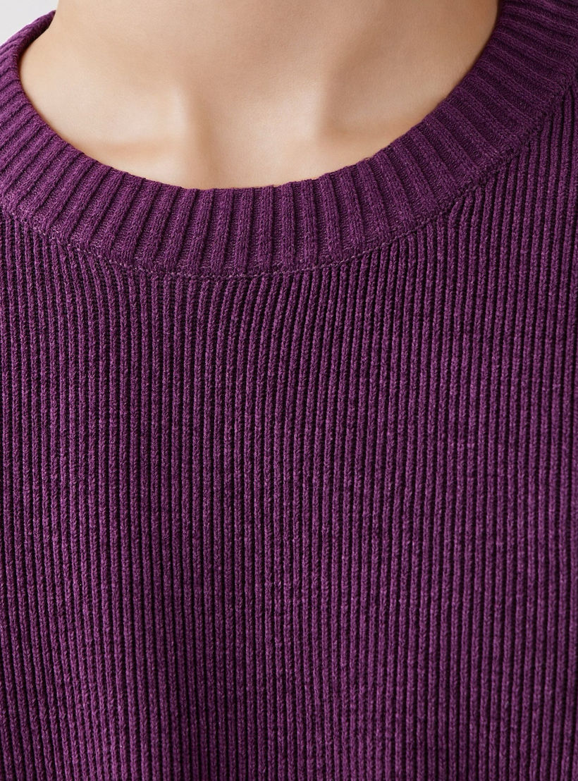 Men's Crew Neck Textured Sweater-men-clothing-sweatersandpullovers-image-3