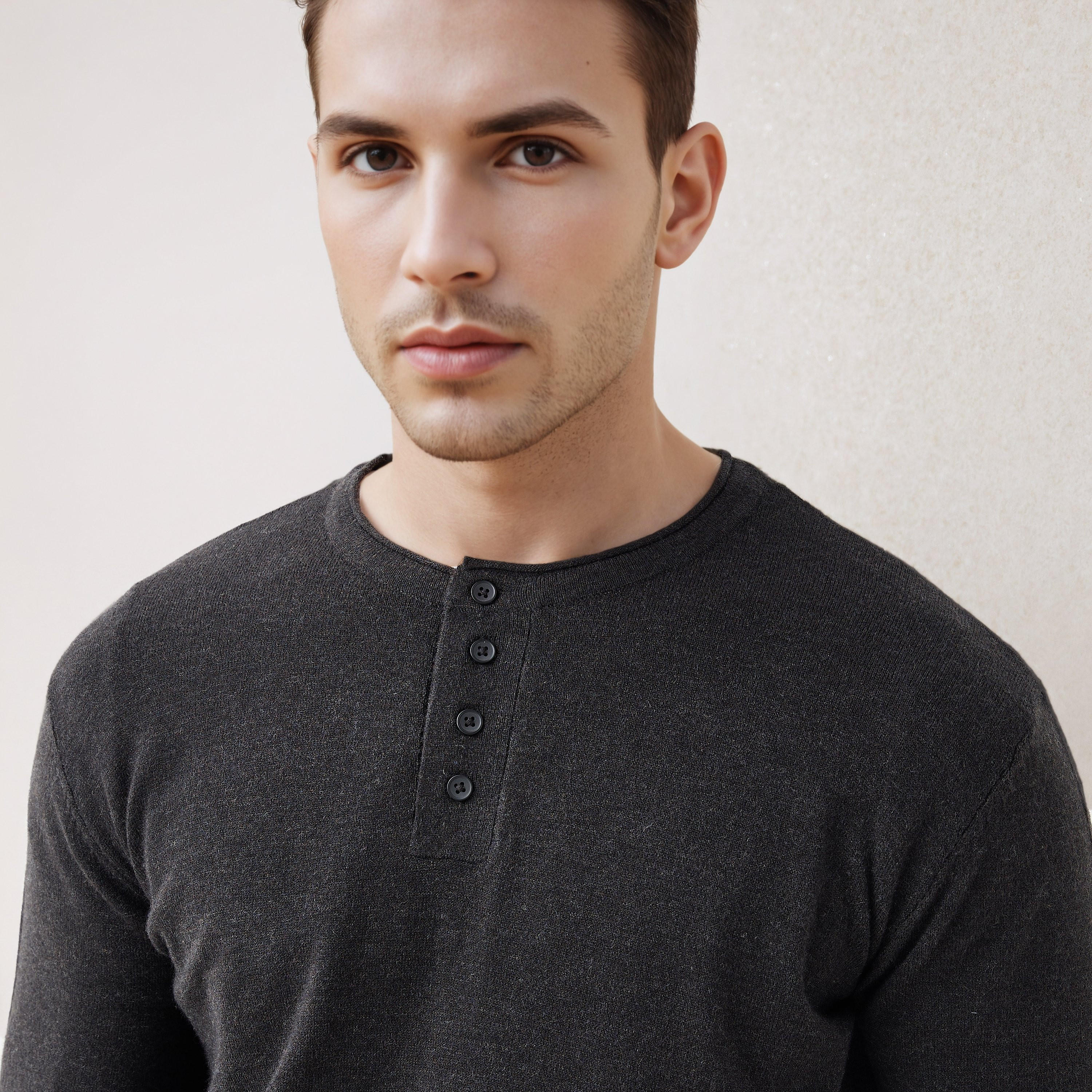 Henley Collar Sweater with Long Sleeves-men-clothing-sweatersandpullovers-image-4