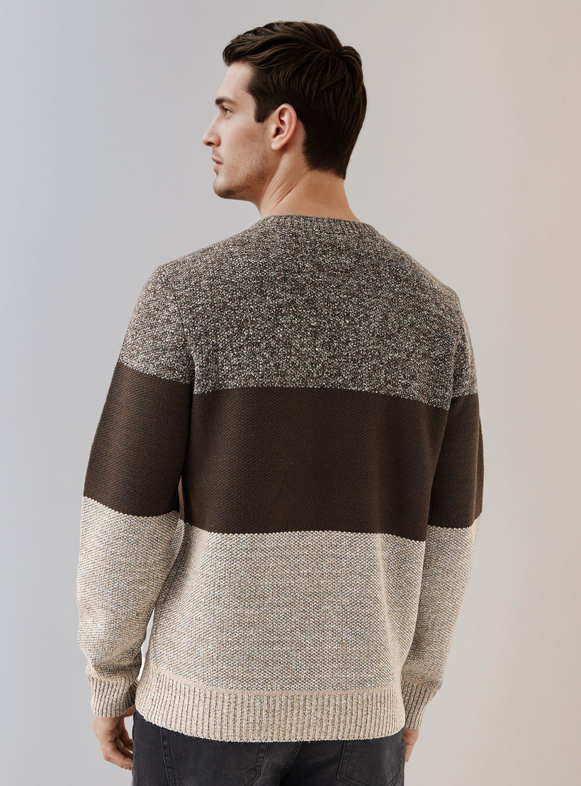 Men Crew Neck Striped Sweater-men-clothing-sweatersandpullovers-image-4
