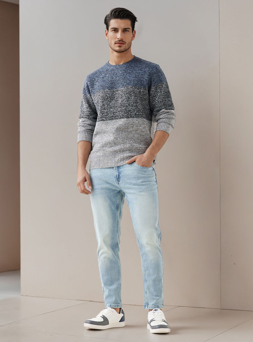 كنزة مقلمة بياقة ضيقة للرجال-men-clothing-sweatersandpullovers-image-4