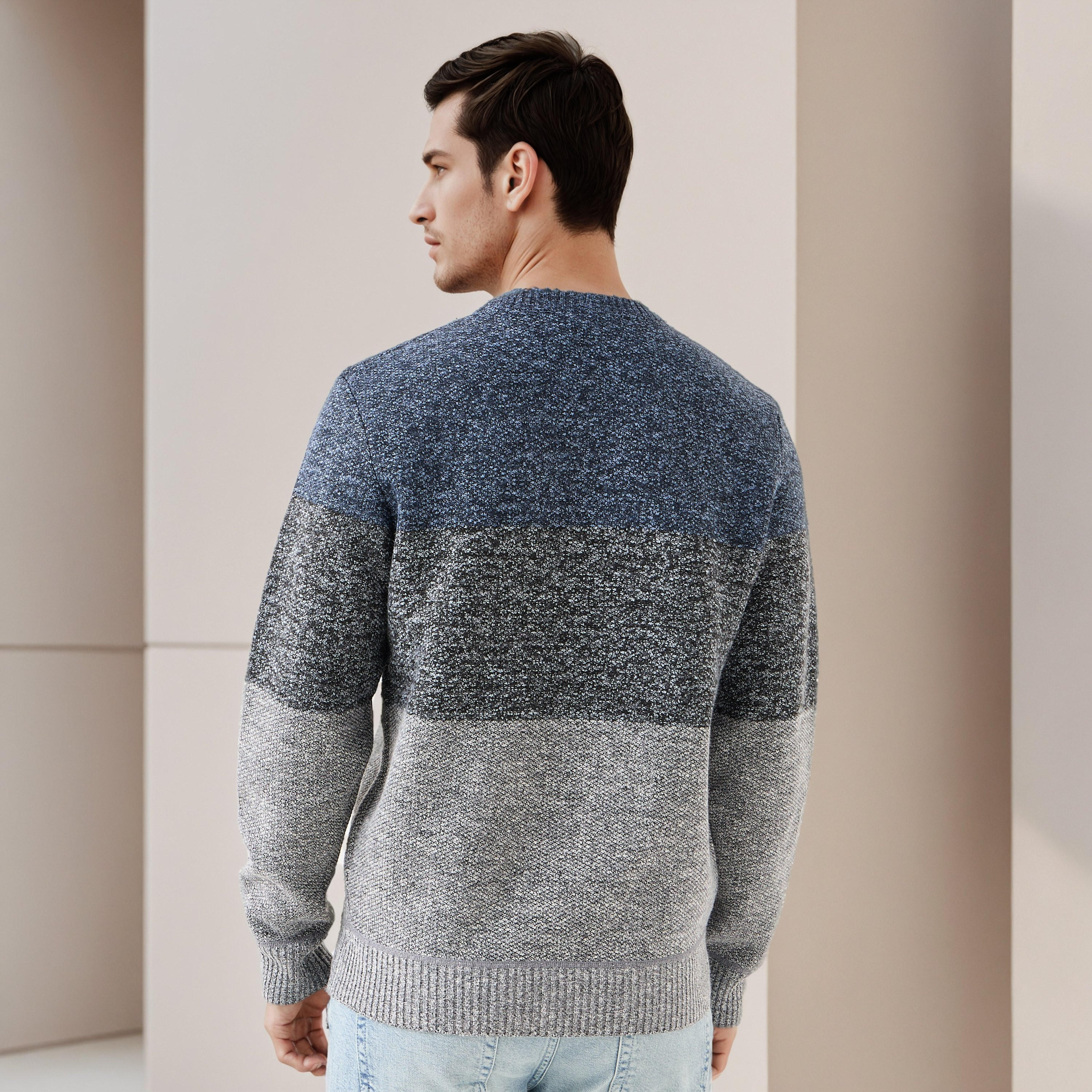 كنزة مقلمة بياقة ضيقة للرجال-men-clothing-sweatersandpullovers-image-3
