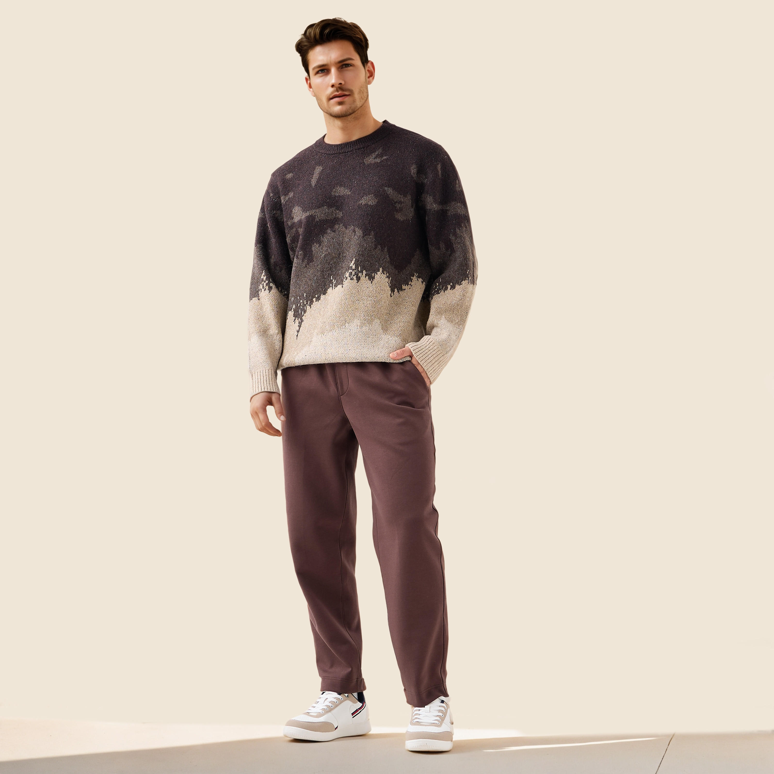 Men Regular Fit Joggers with Flexi Waist-men-clothing-bottoms-joggers-image-2