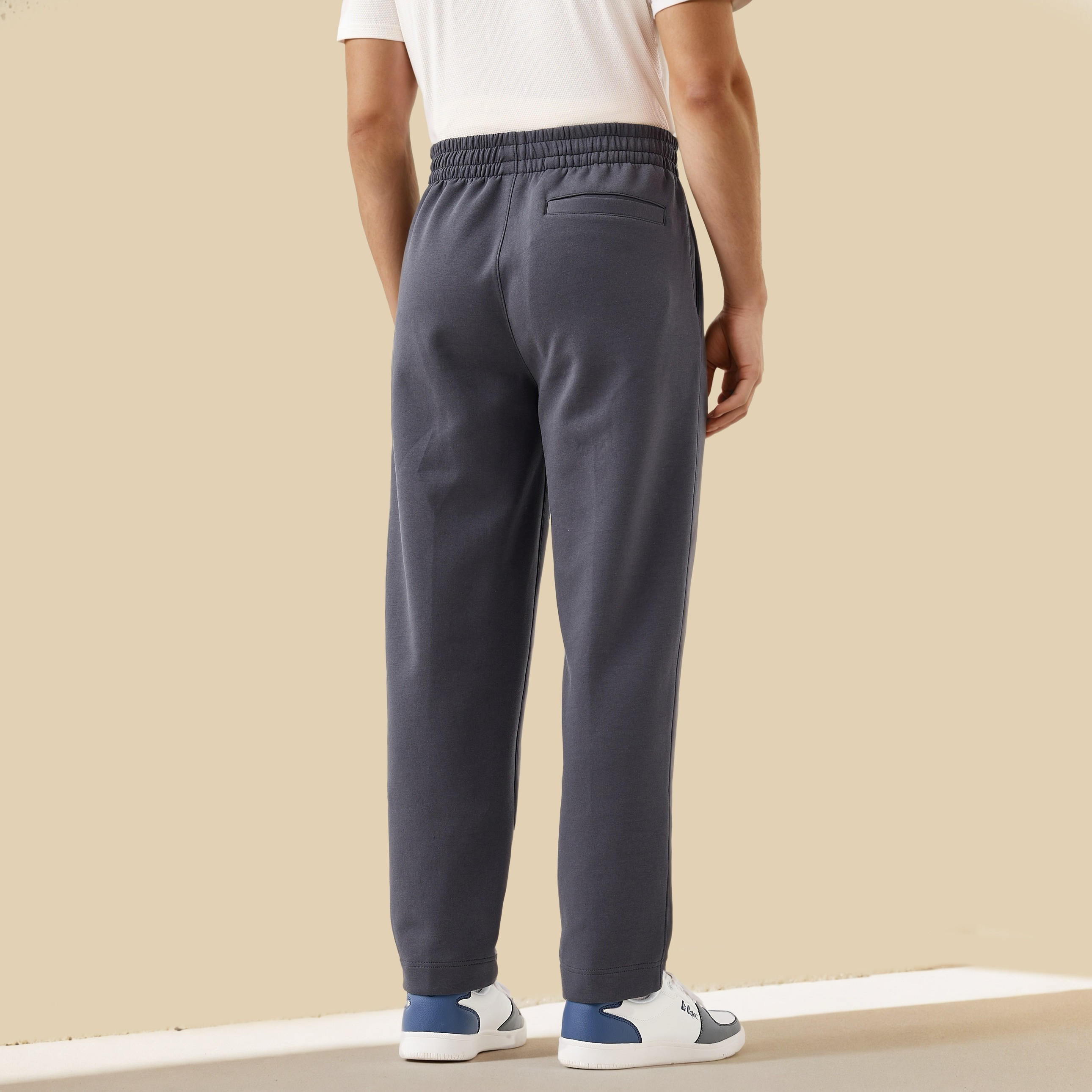 Men Regular Fit Joggers with Flexi Waist-men-clothing-bottoms-joggers-image-3