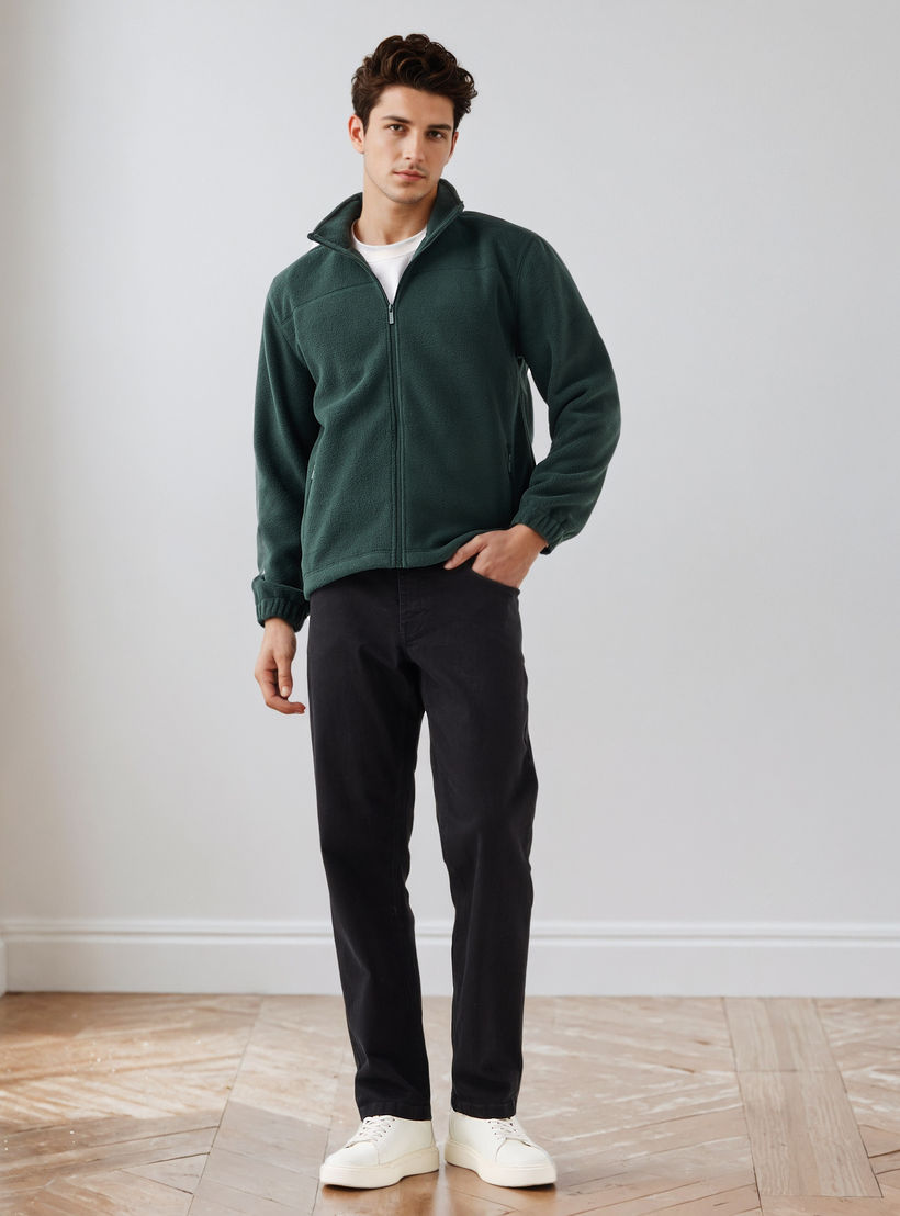 جاكيت صوف بقصّة عادية وياقة عالية للرجال-men-clothing-jacketsandblazers-jackets-image-2