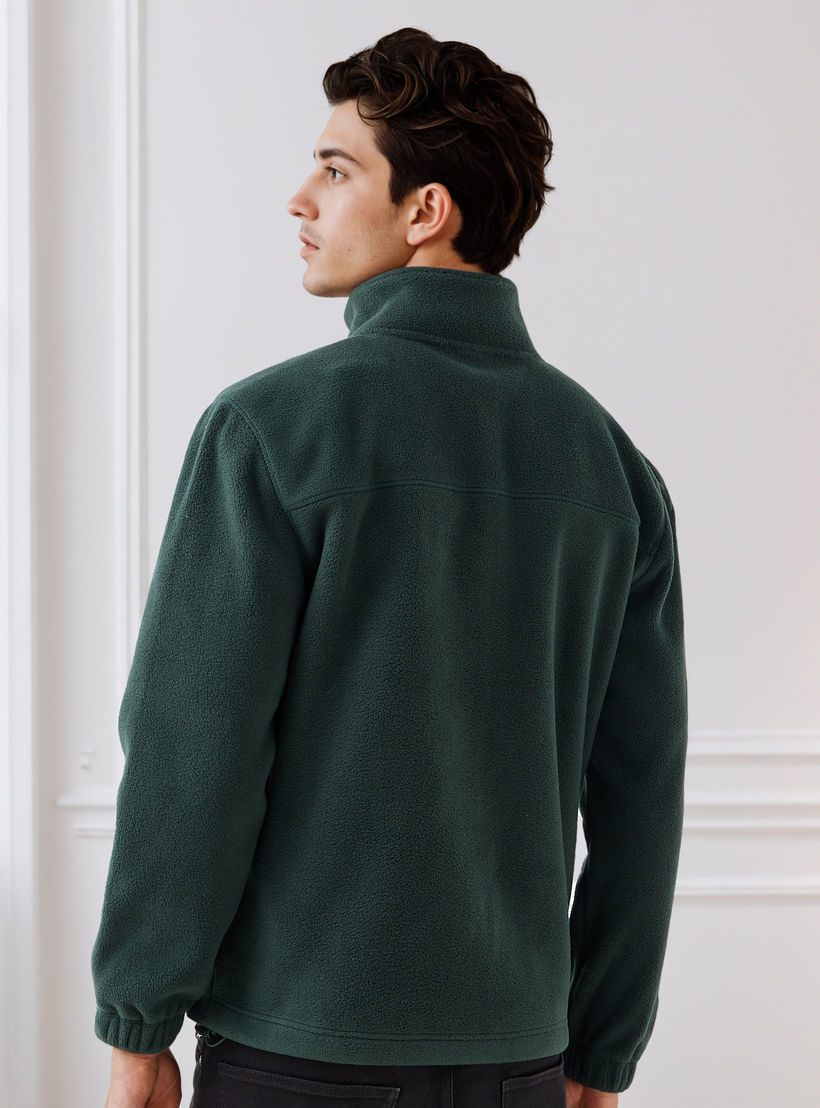 جاكيت صوف بقصّة عادية وياقة عالية للرجال-men-clothing-jacketsandblazers-jackets-image-4