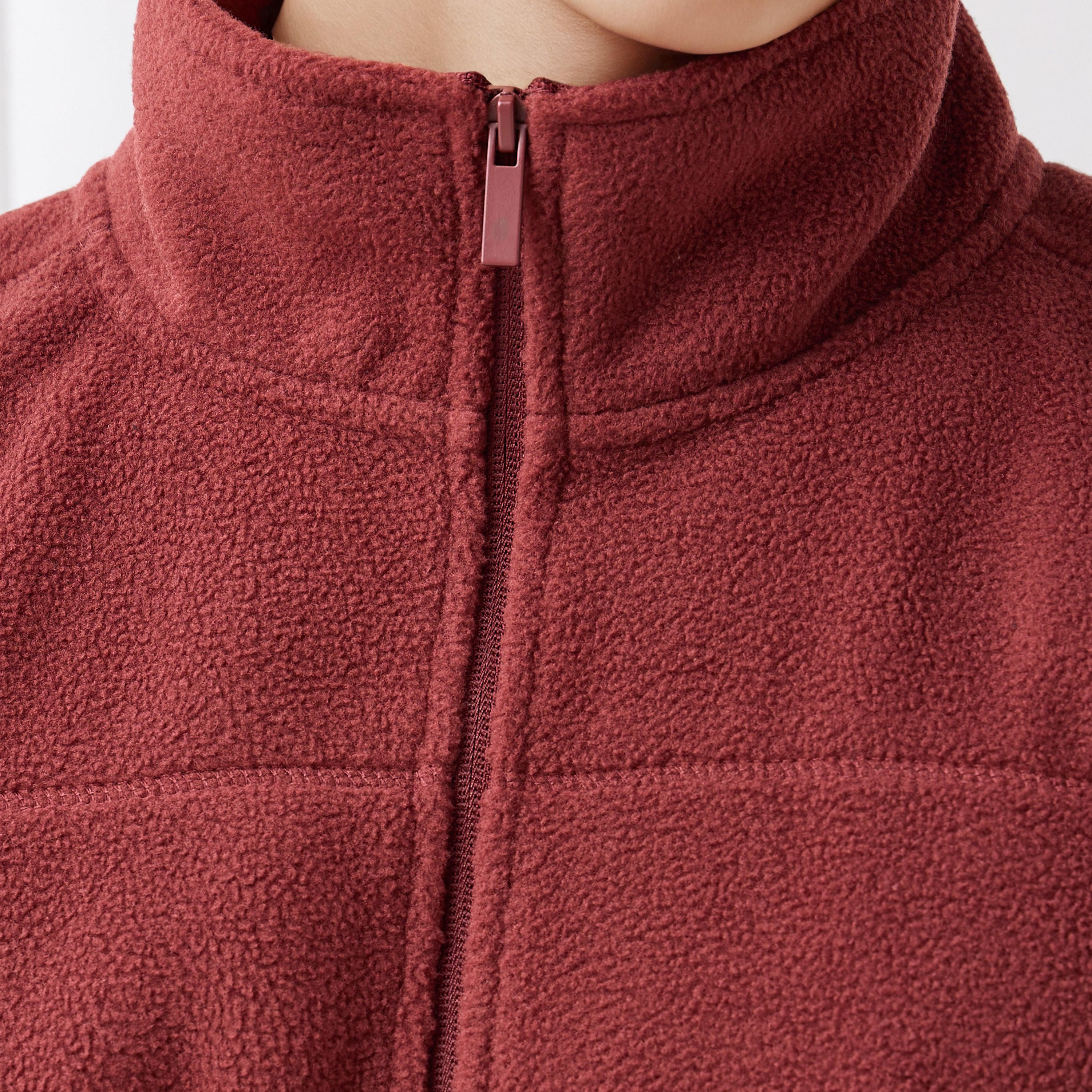 Men Regular Fit High Neck Fleece Jacket-men-clothing-jacketsandblazers-jackets-image-3