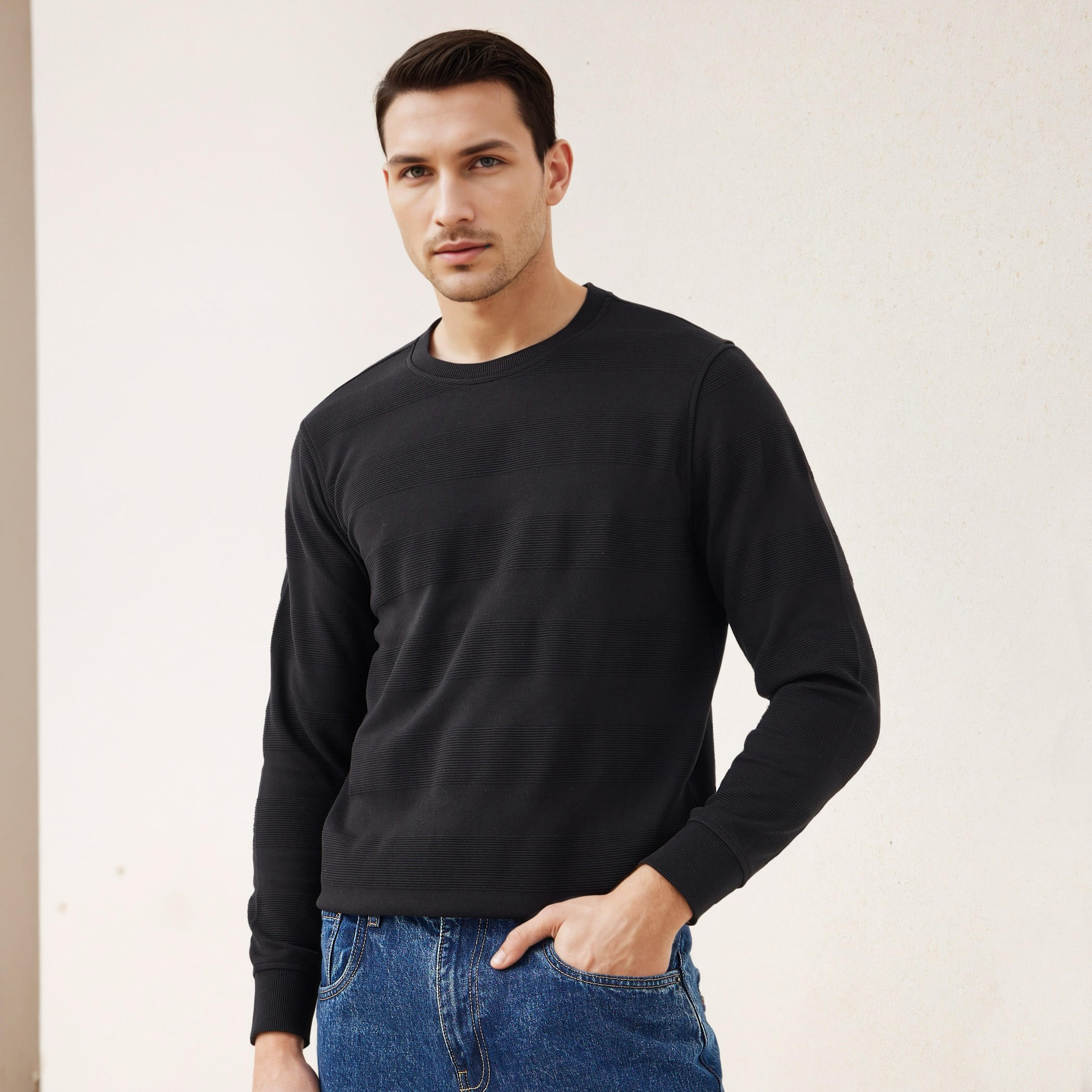 سويت شيرت بارز الملمس-men-winterwear-hoodiesandsweatshirts-image-6