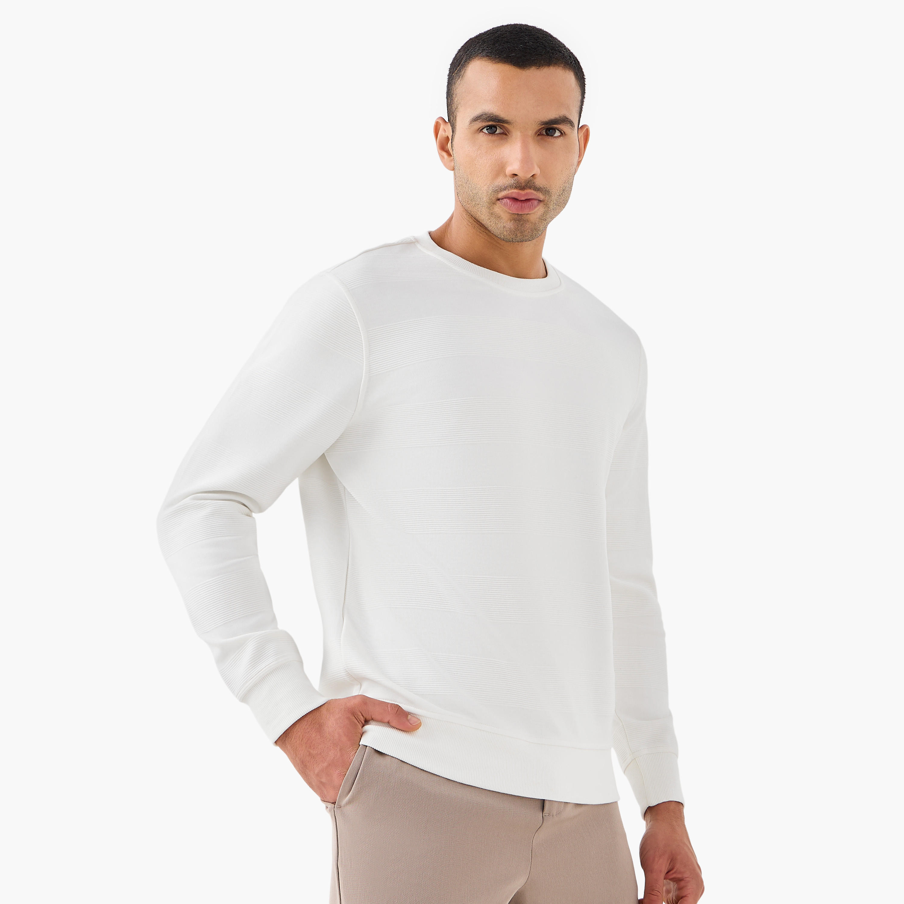 Ottoman Textured Sweatshirt-men-winterwear-hoodiesandsweatshirts-image-6