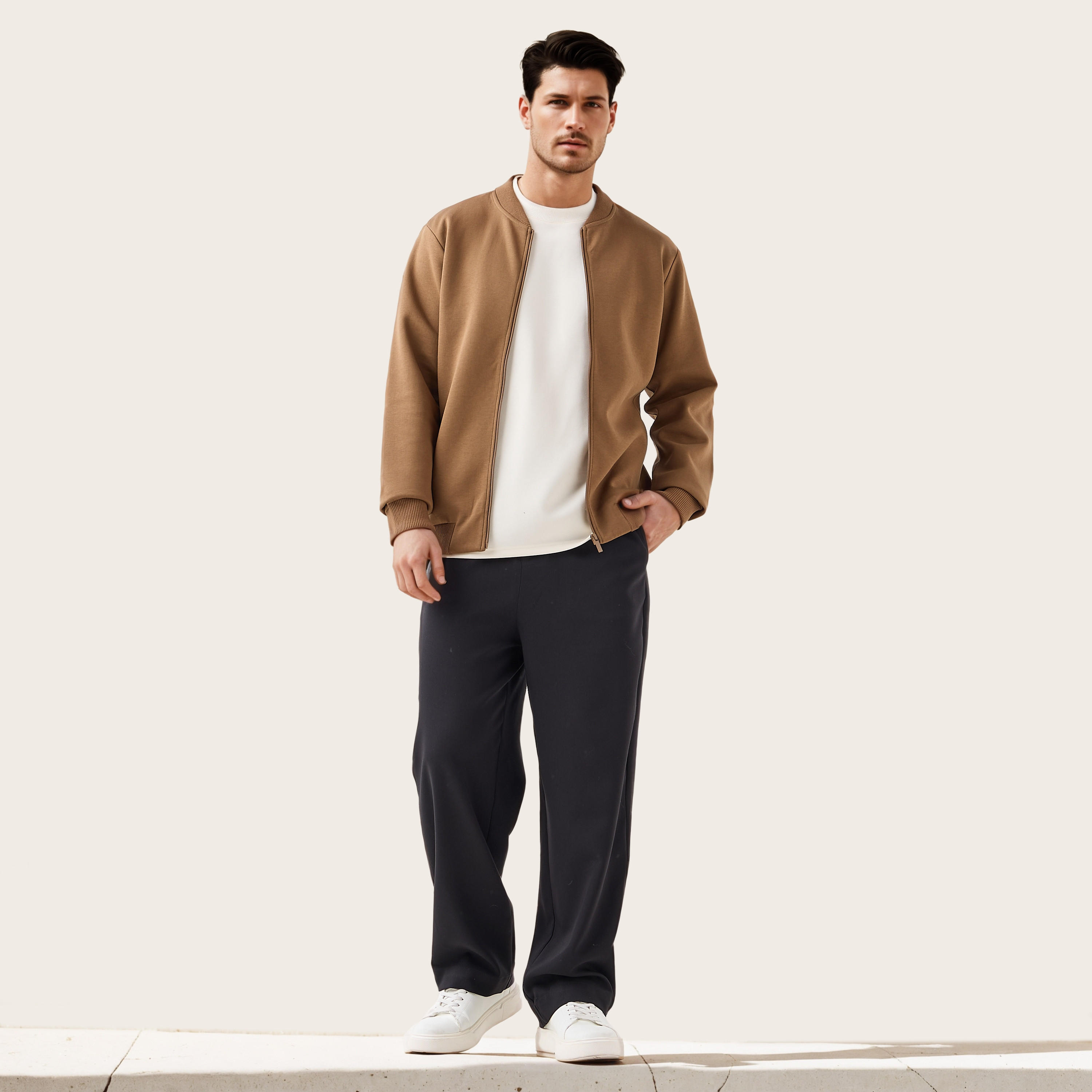 Men Regular Fit Bomber Jacket-men-clothing-jacketsandblazers-jackets-image-2
