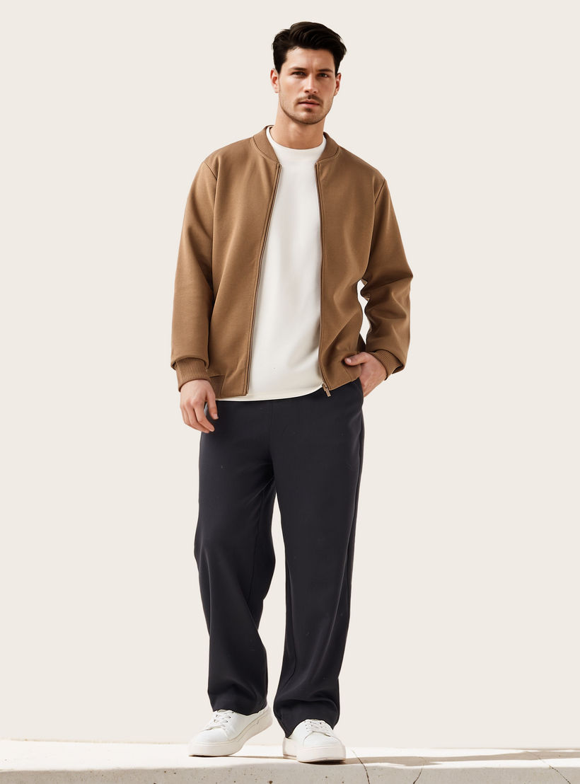 Men Regular Fit Bomber Jacket-men-clothing-jacketsandblazers-jackets-image-2