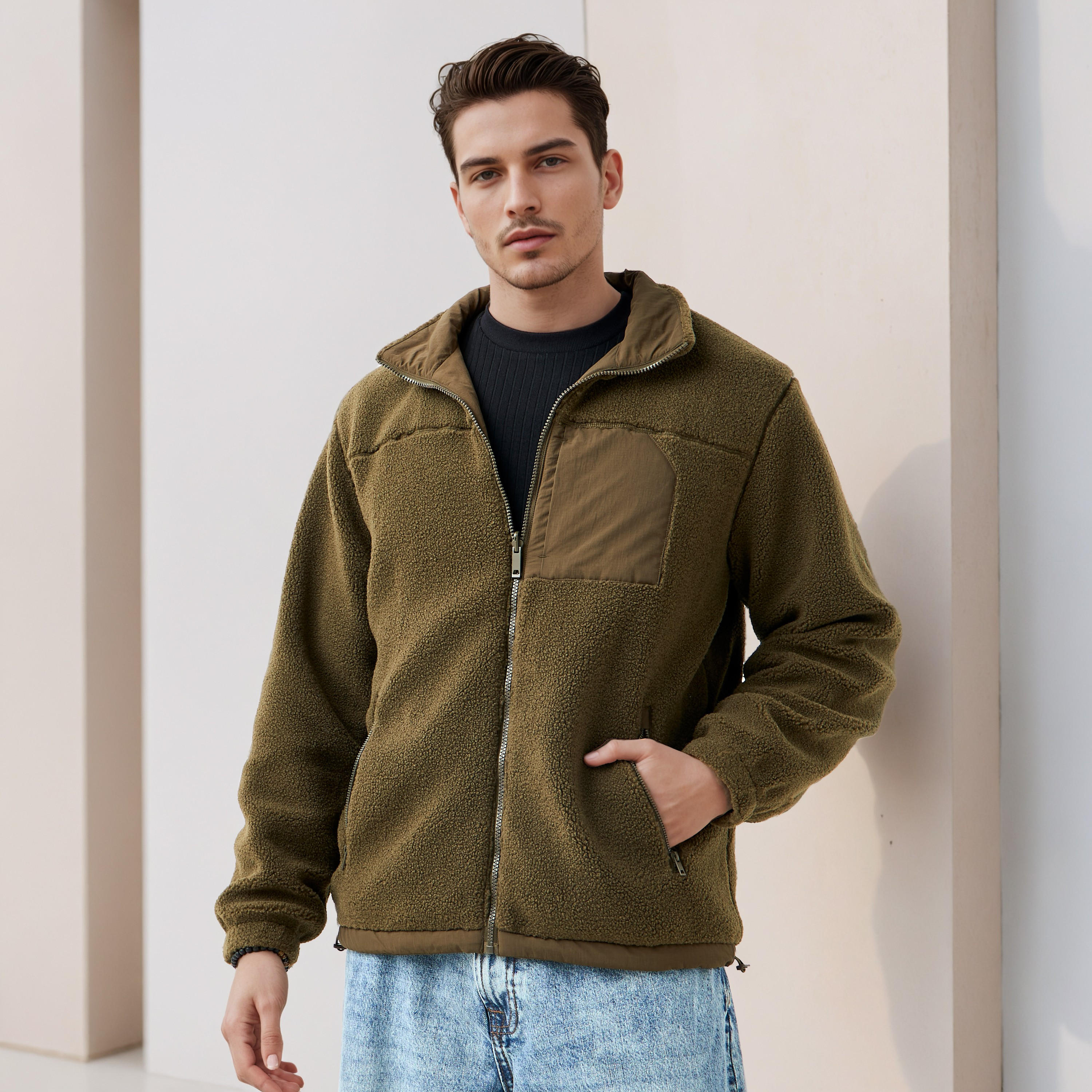 جاكيت صوف رجالي على الوجهين بقصة عادية-men-clothing-jacketsandblazers-jackets-image-1