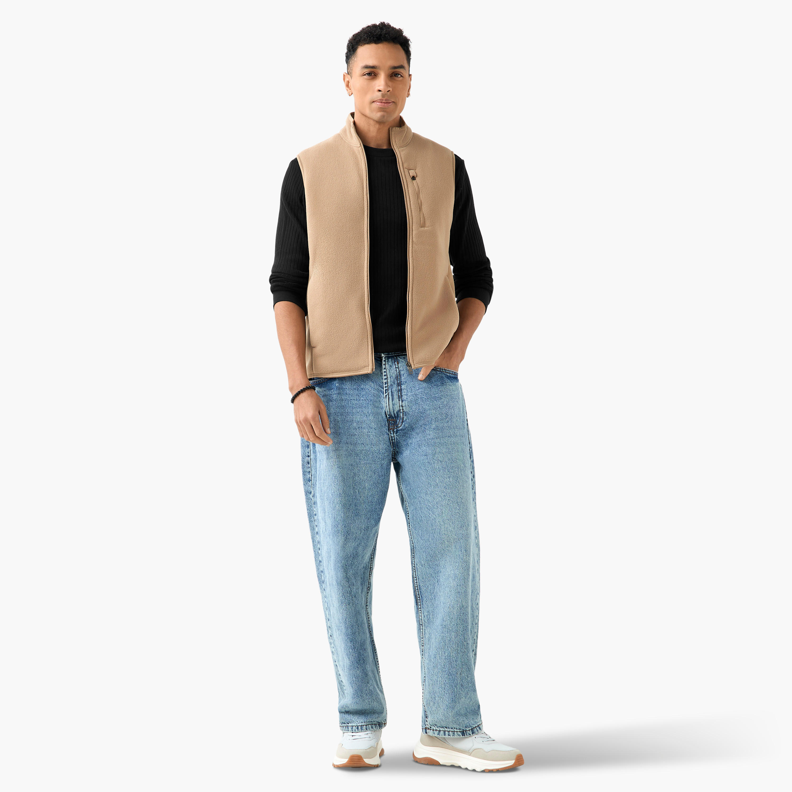 جاكيت رجالي دون أكمام بقصة عادية وياقة عالية-men-clothing-jacketsandblazers-jackets-image-6