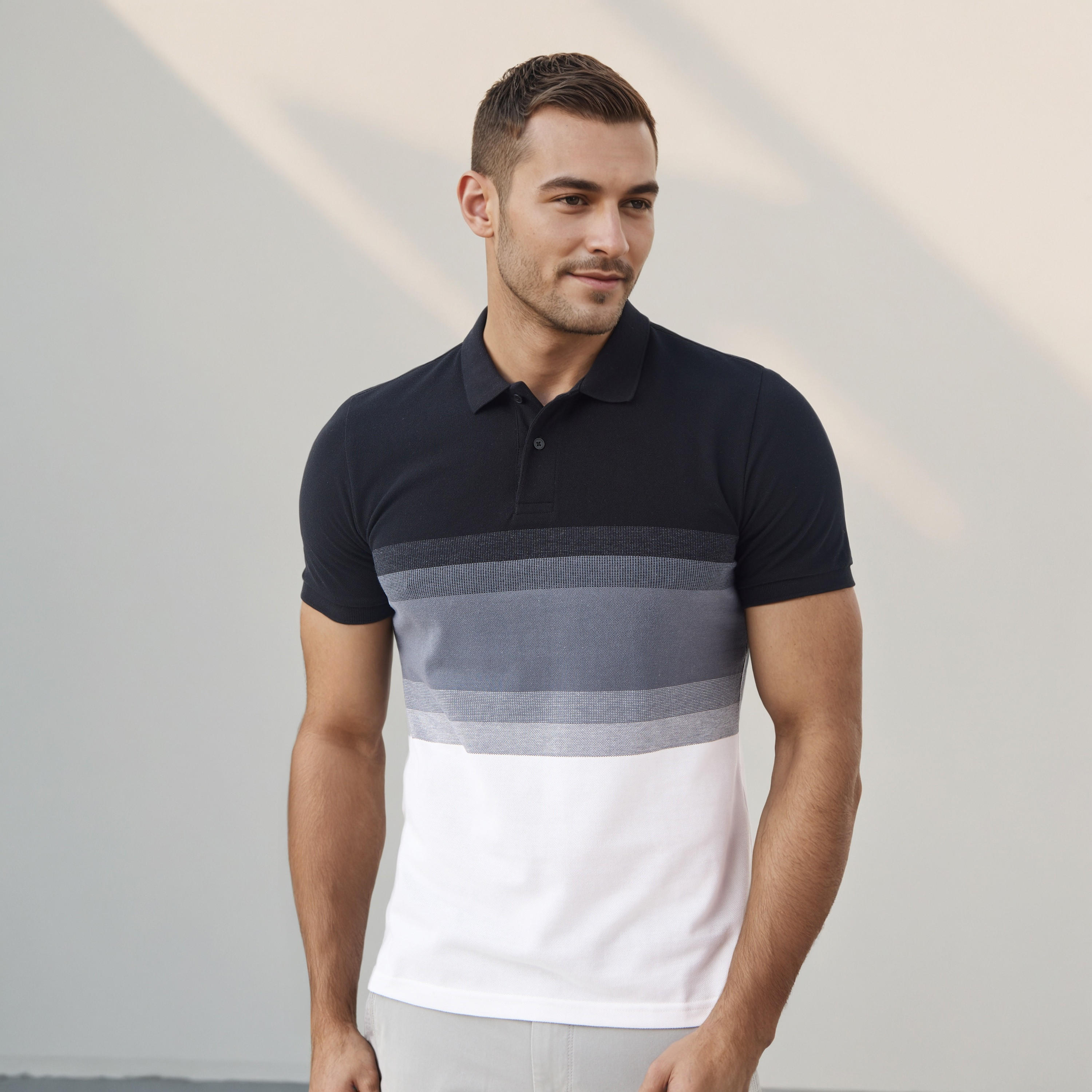 Bird Eye Striped Pique Polo T-shirt-men-clothing-tshirtsandpolos-polos-image-1
