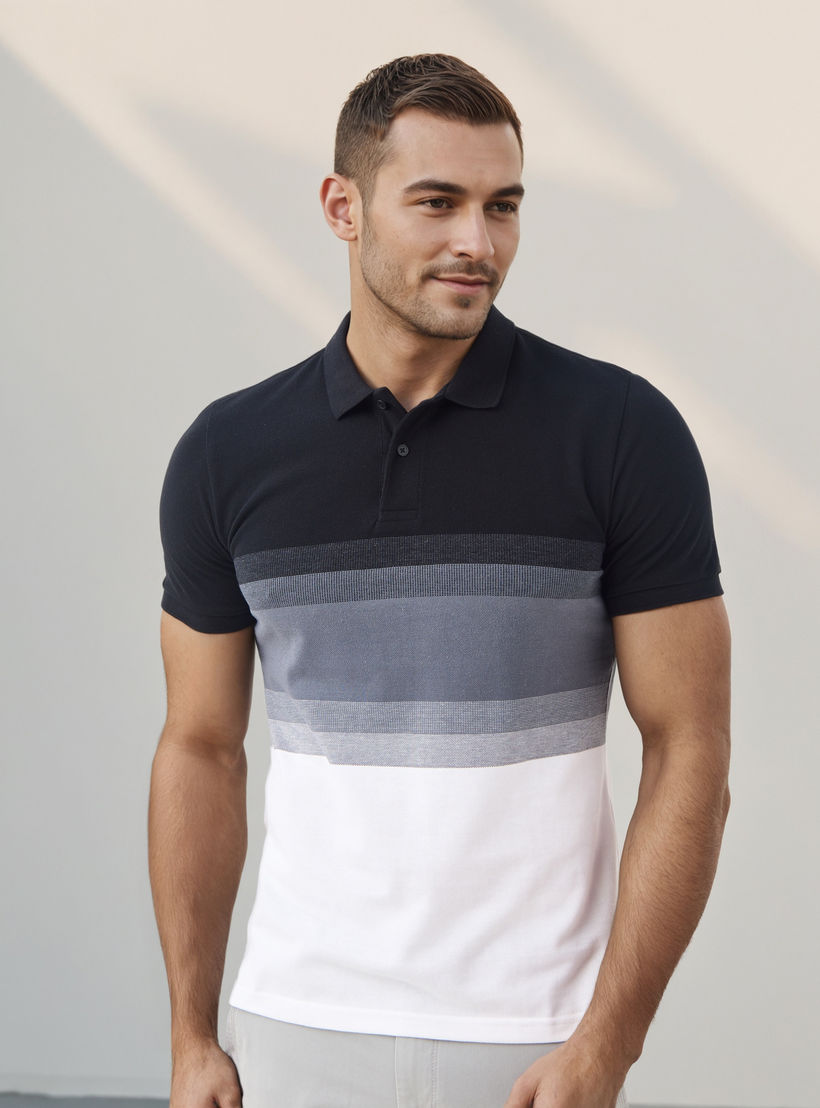 Bird Eye Striped Pique Polo T-shirt-men-clothing-tshirtsandpolos-polos-image-1