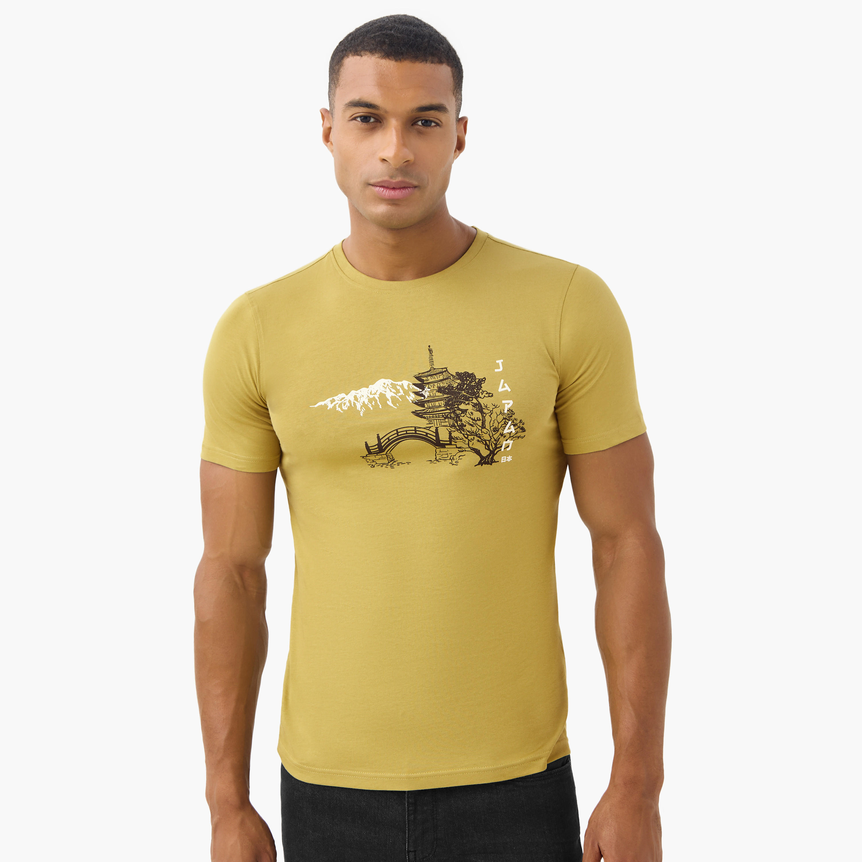 Sketch Art Print Slim Fit T-shirt-men-clothing-tshirtsandpolos-tshirts-image-1