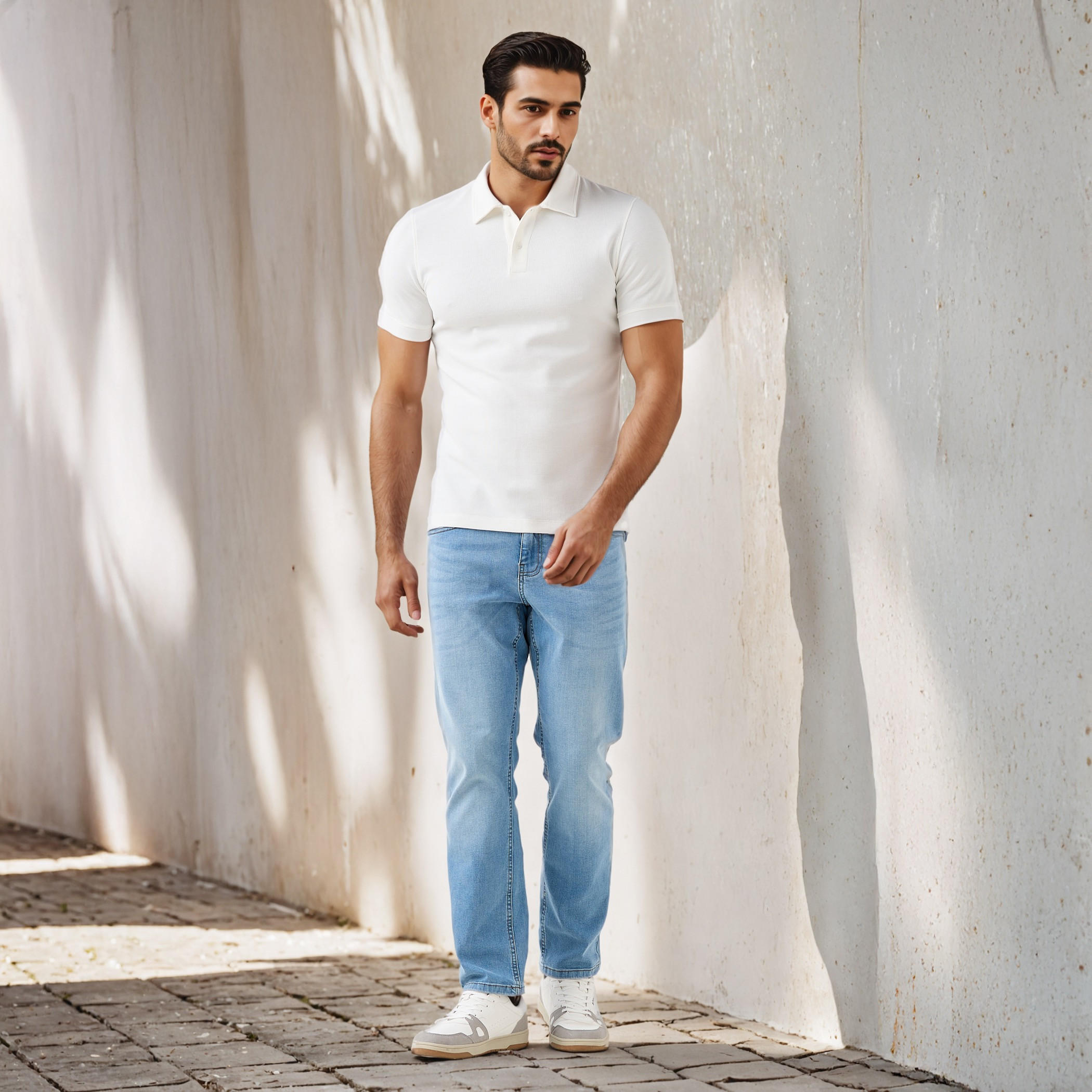 Textured Polo T-shirt-men-clothing-tshirtsandpolos-polos-image-2