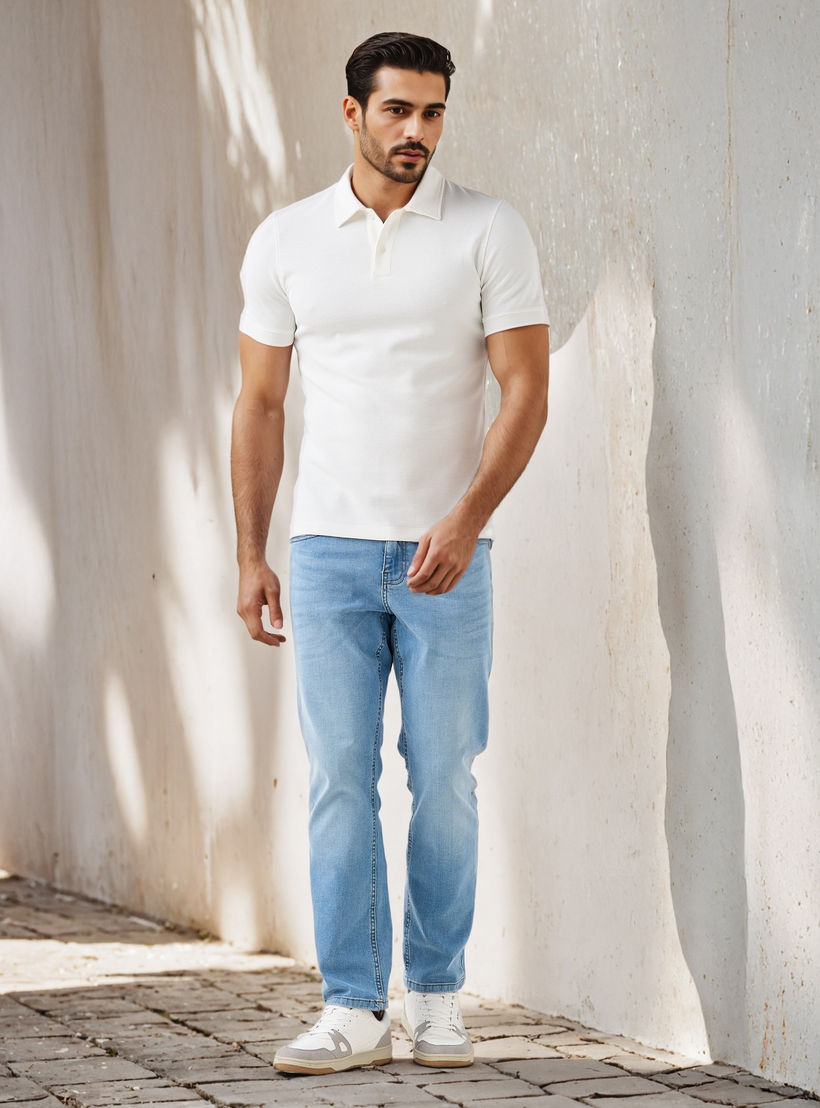 Textured Polo T-shirt-men-clothing-tshirtsandpolos-polos-image-2