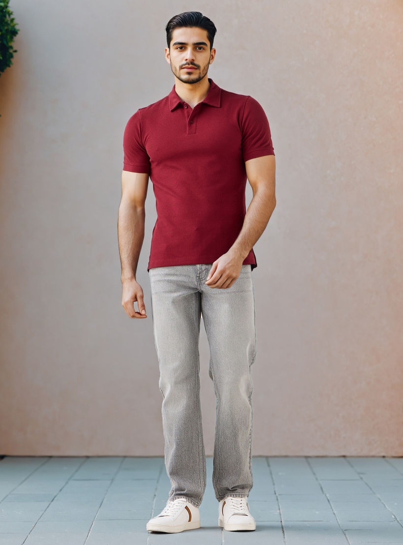 Textured Polo T-shirt-men-clothing-tshirtsandpolos-polos-image-2