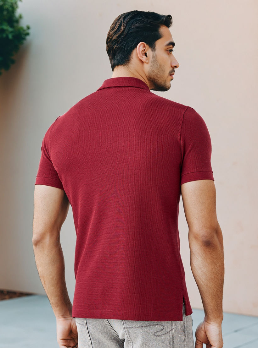 Textured Polo T-shirt-men-clothing-tshirtsandpolos-polos-image-3