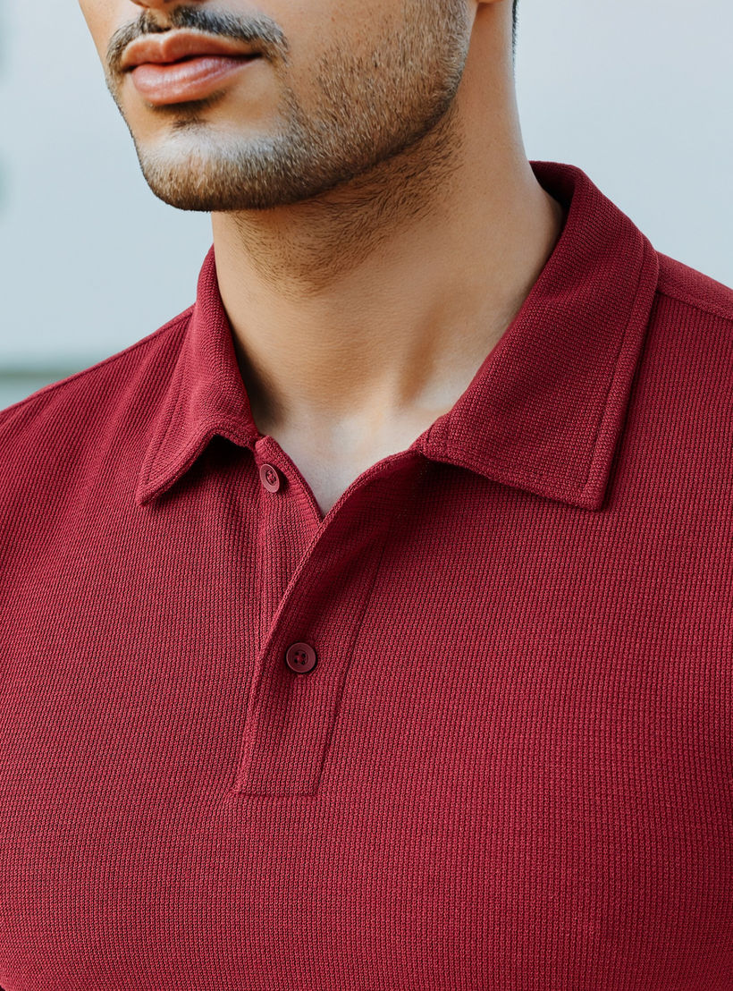 Textured Polo T-shirt-men-clothing-tshirtsandpolos-polos-image-4