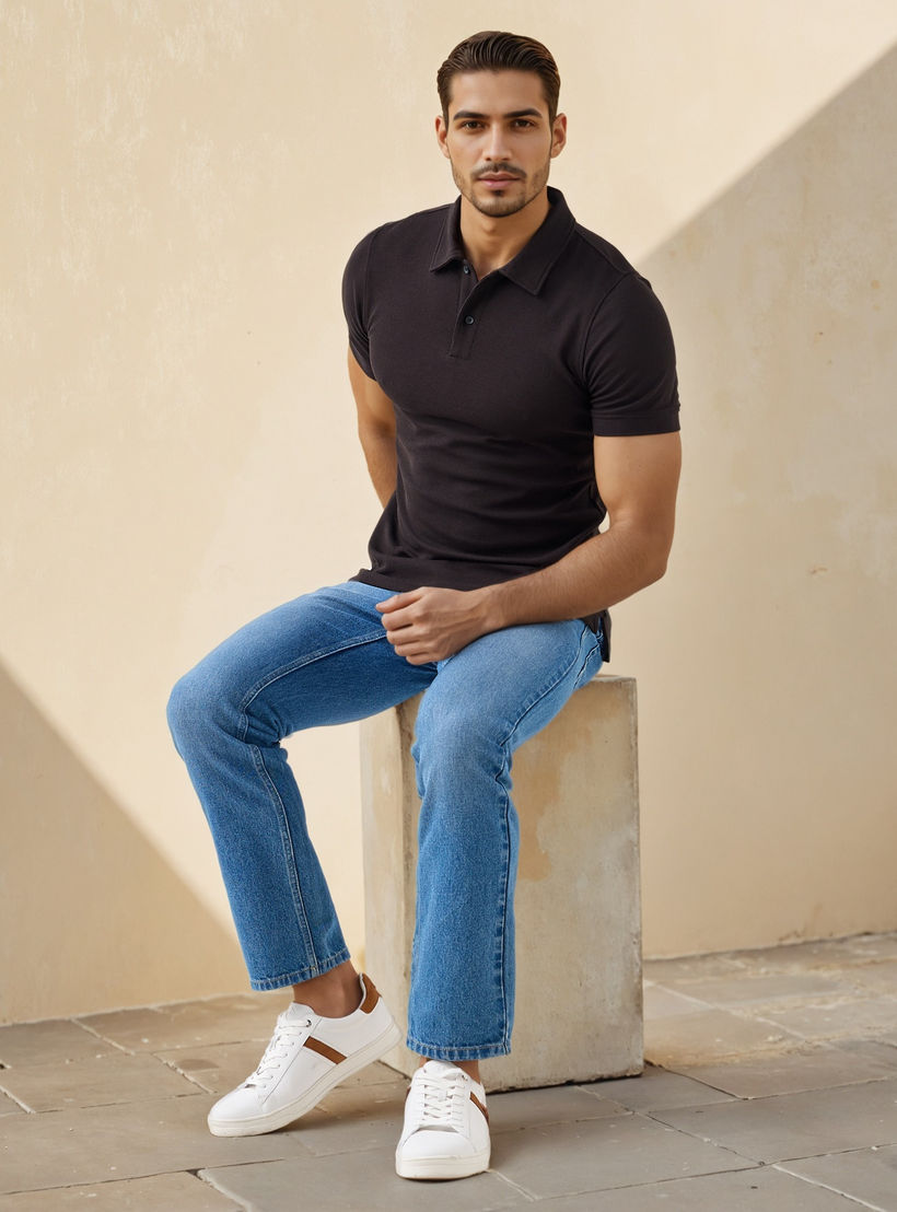 Textured Polo T-shirt-men-clothing-tshirtsandpolos-polos-image-3