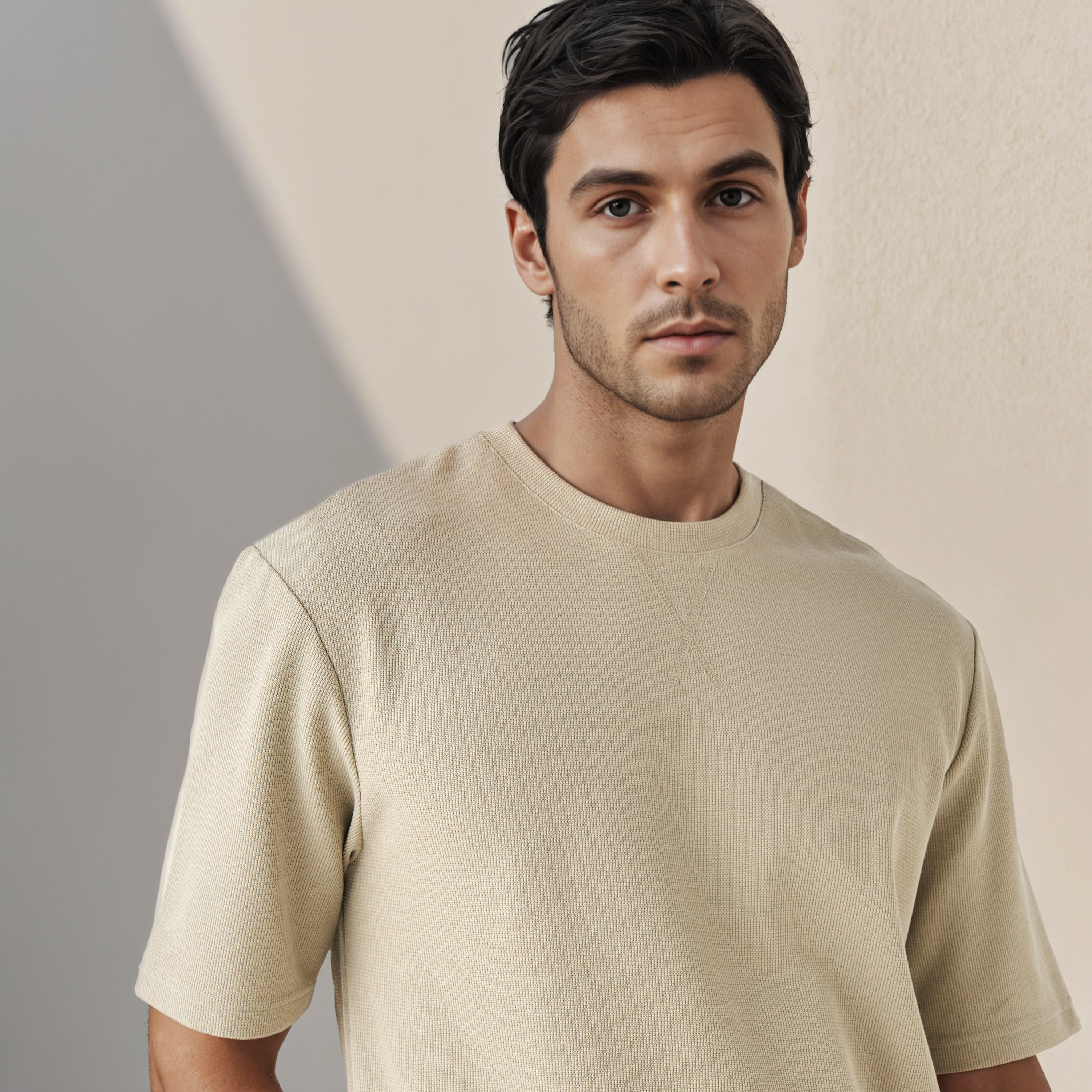Relaxed Fit Textured T-shirt-men-clothing-tshirtsandpolos-tshirts-image-4