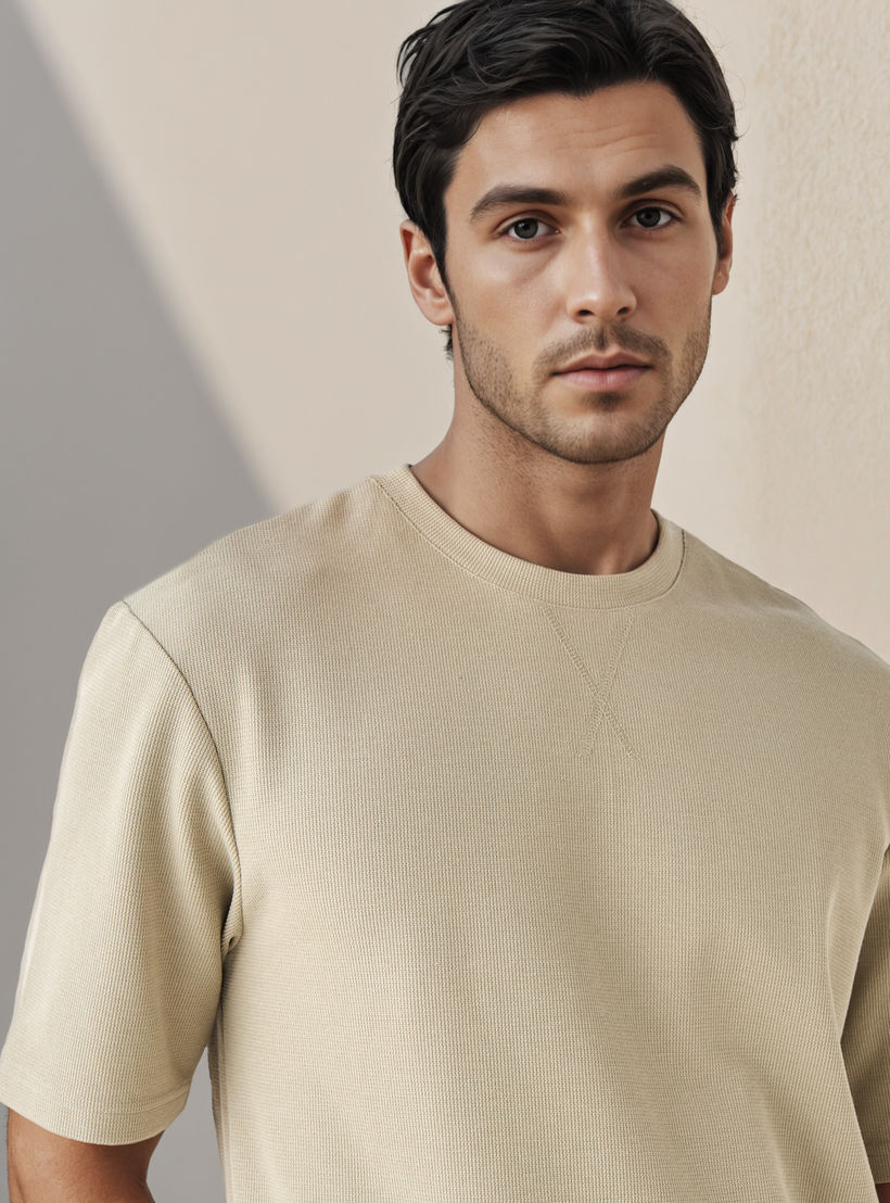 Relaxed Fit Textured T-shirt-men-clothing-tshirtsandpolos-tshirts-image-4
