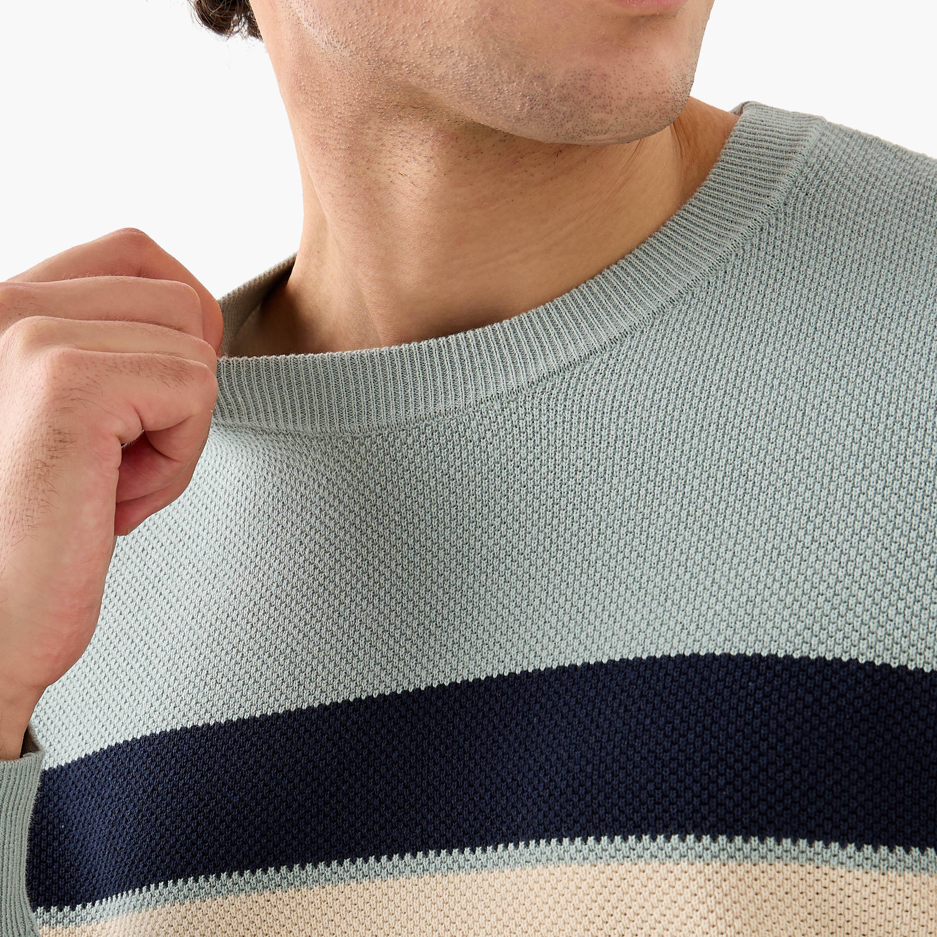 Men Crew Neck Striped Sweater-men-clothing-sweatersandpullovers-image-5
